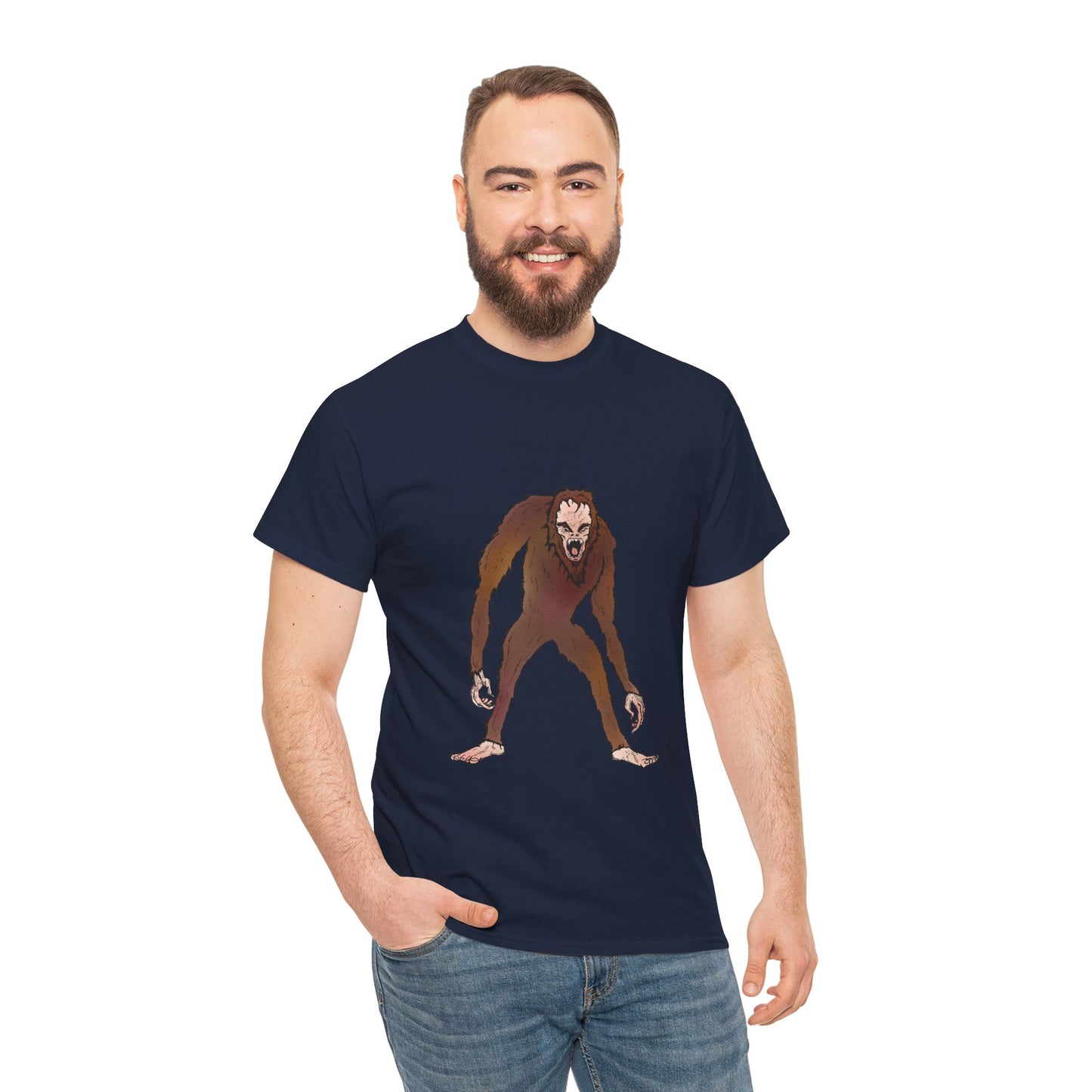 Bigfoot Sketch T‑Shirt — Retro Sasquatch Graphic Tee