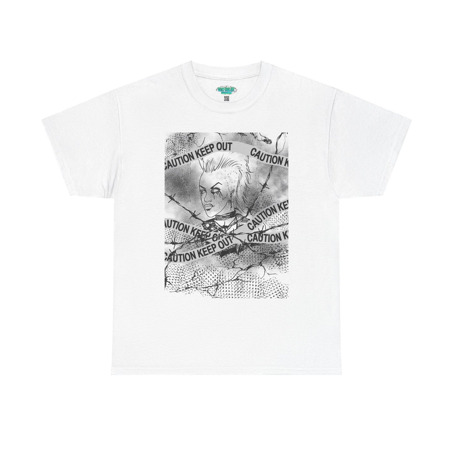 Caution Keep Out Graphic Tee, Unisex T-Shirt, Streetwear Style, Unique Gift, Casual Wear, Must-Have for Trendsetters