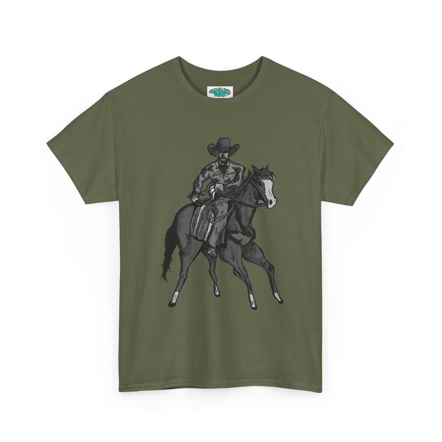 Cowboy on Horseback T‑Shirt — Vintage Western Rodeo Tee