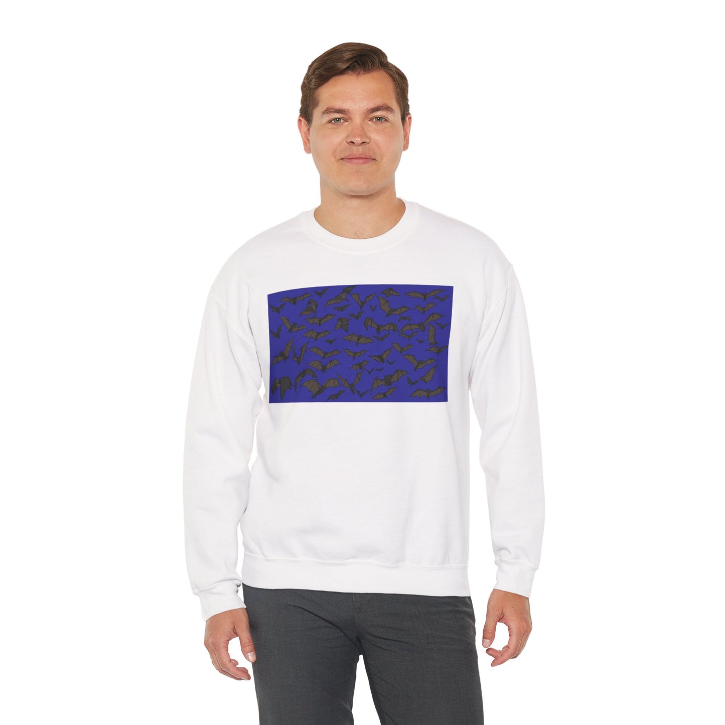 Stylish Bats Unisex Crewneck Sweatshirt with Abstract Design