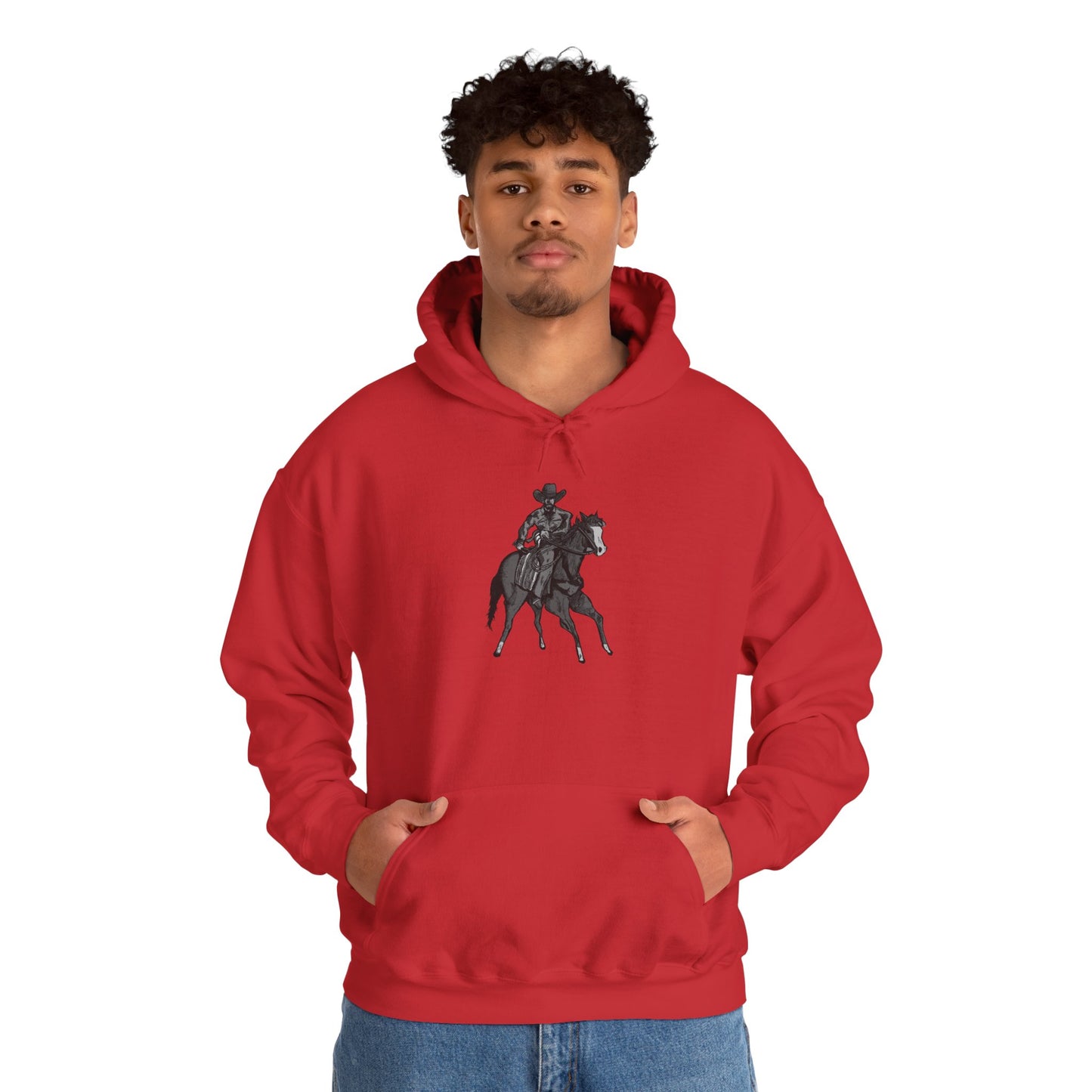 Horseback Rider Silhouette Hoodie – Western Equestrian Graphic Sweatshirt
