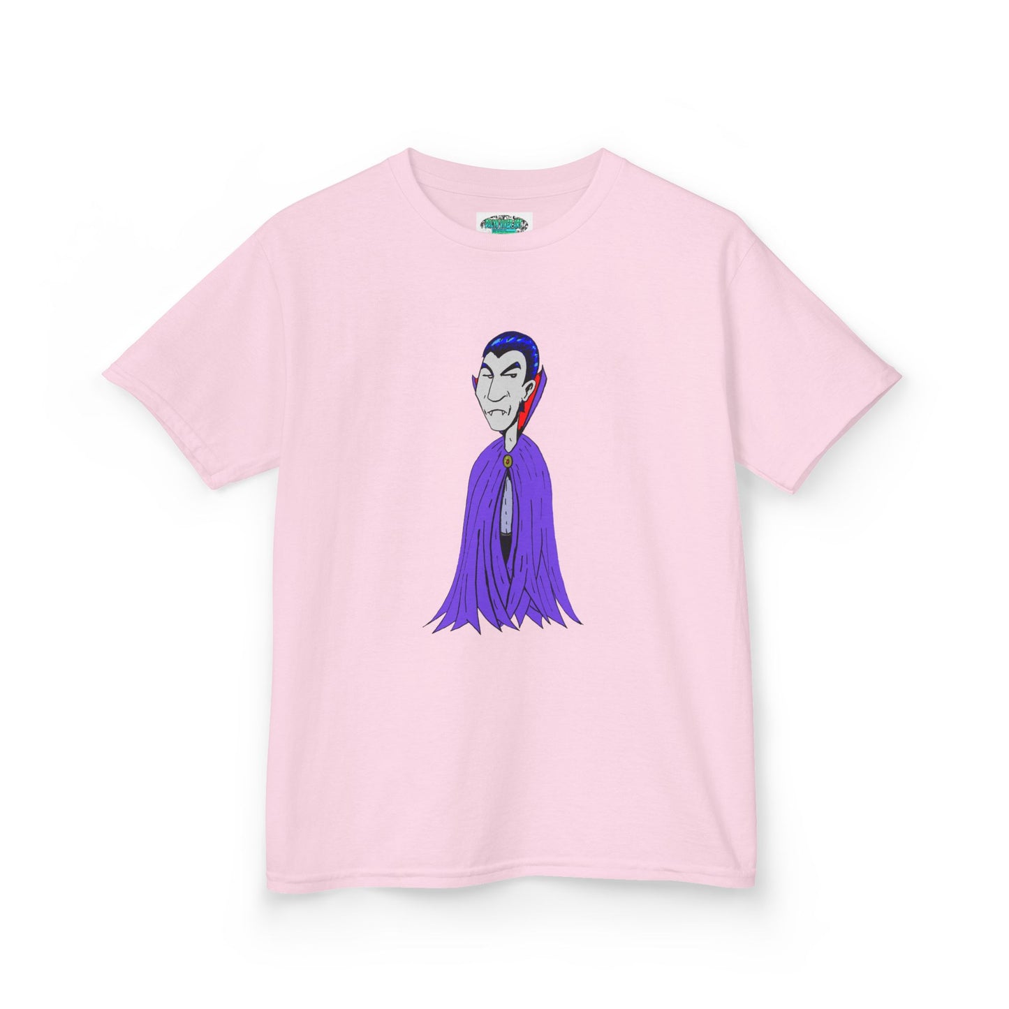 Kids Vampire T-Shirt — Cute Purple Dracula Tee for Halloween