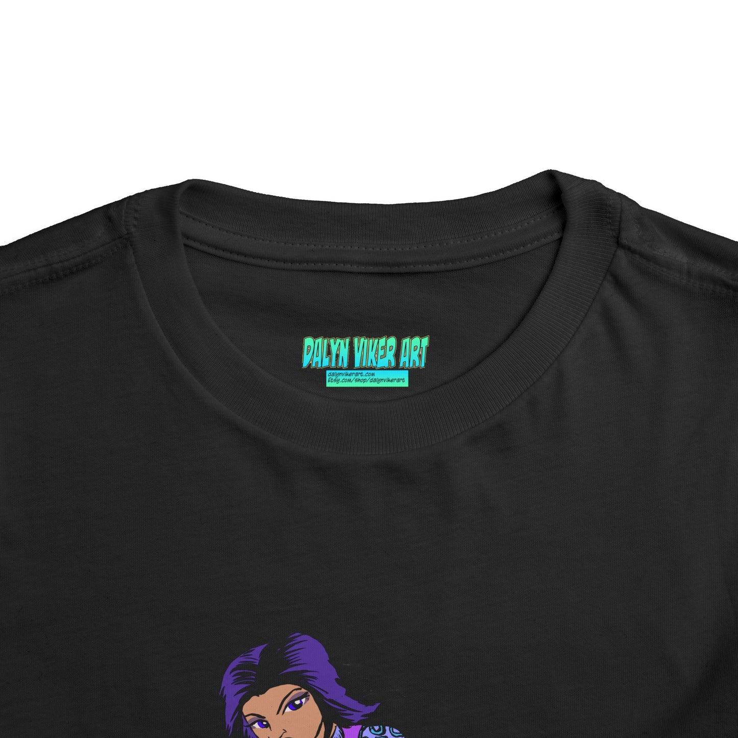 Toddler Tee — Purple Superstar Heroine Graphic Shirt