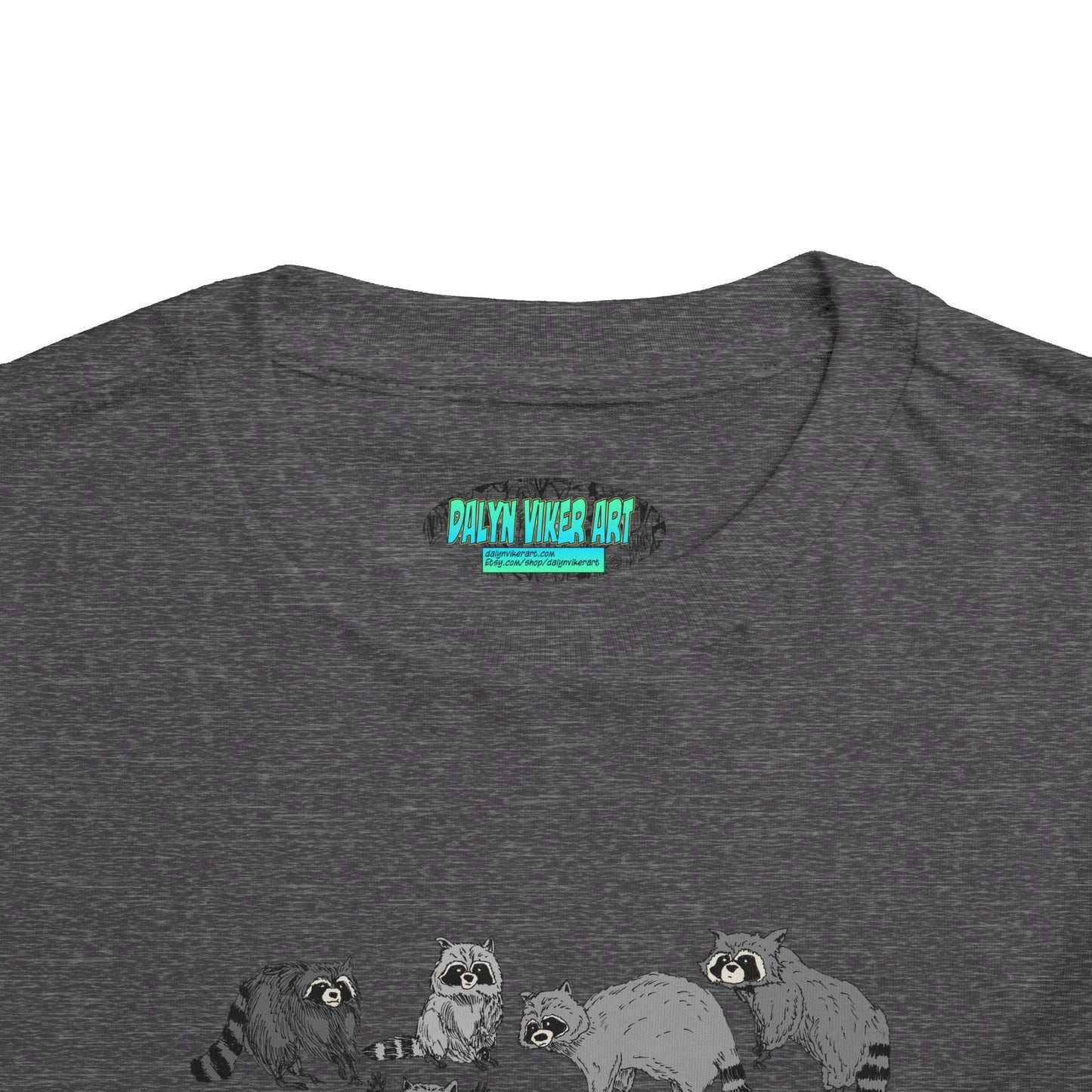 Toddler Tee — Playful Woodland Raccoon Crew Cute Kids Shirt