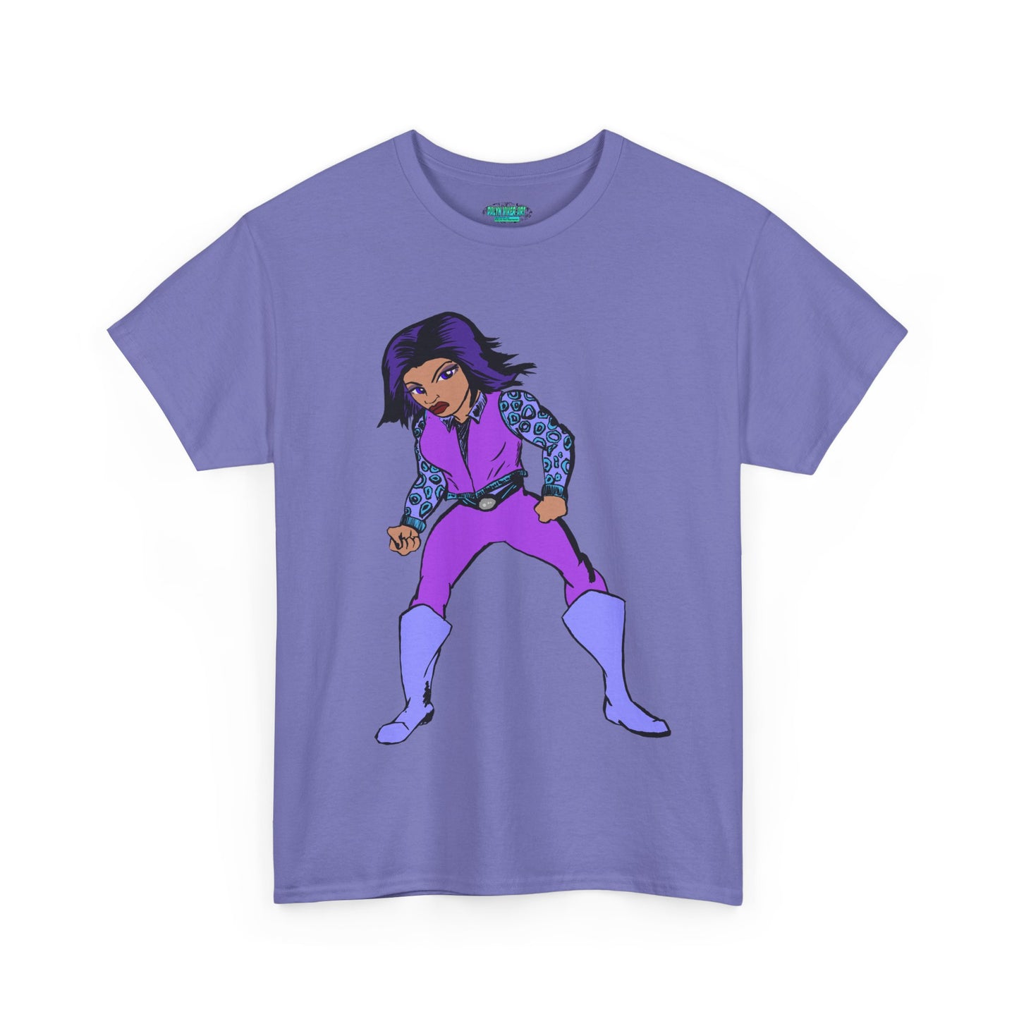 Retro Cartoon Hero Woman Character Unisex Heavy Cotton Tee, Vintage Graphic Tee, Fun T-Shirt, Gift for Fans, Casual Wear, Everyday Tee