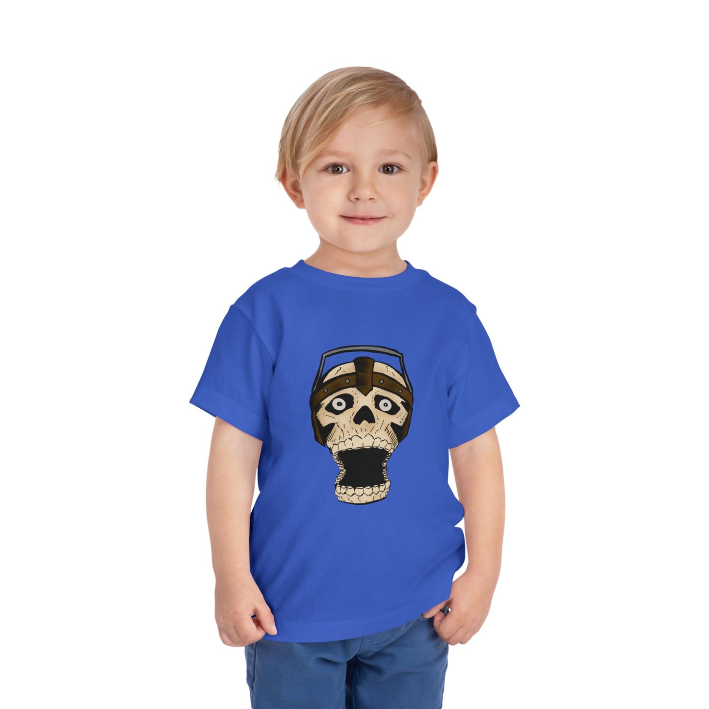 Toddler Tee — Playful Screaming Skull Graphic Kids' Shirt