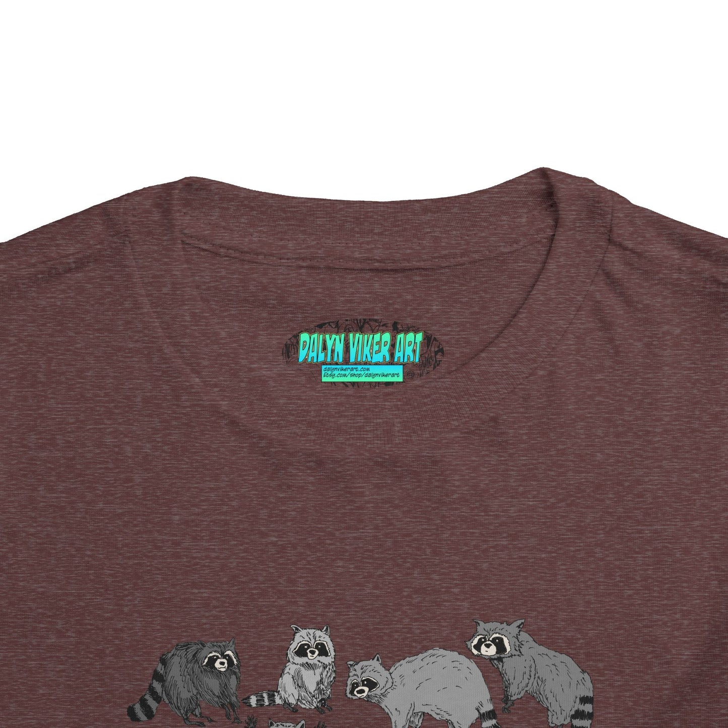 Toddler Tee — Playful Woodland Raccoon Crew Cute Kids Shirt