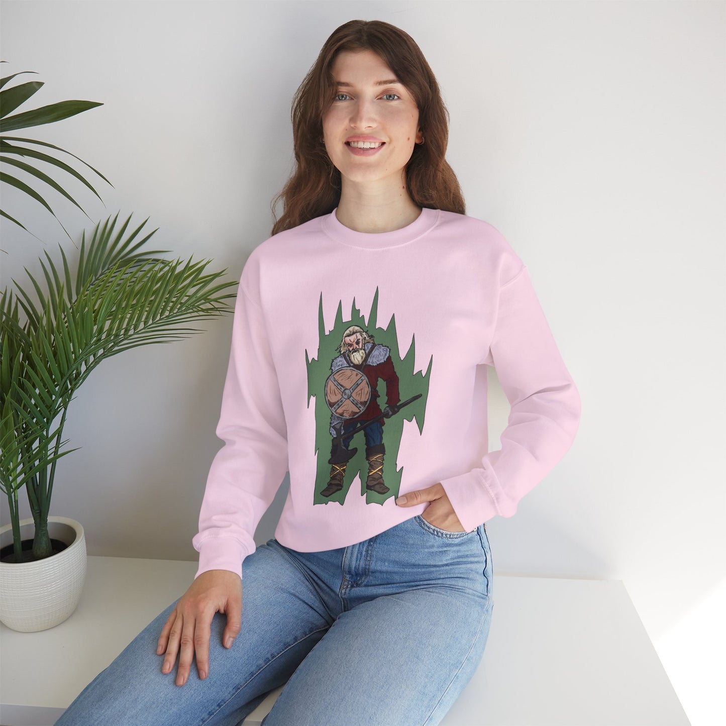 Viking Warrior Sweatshirt - Unisex Heavy Blend Crewneck