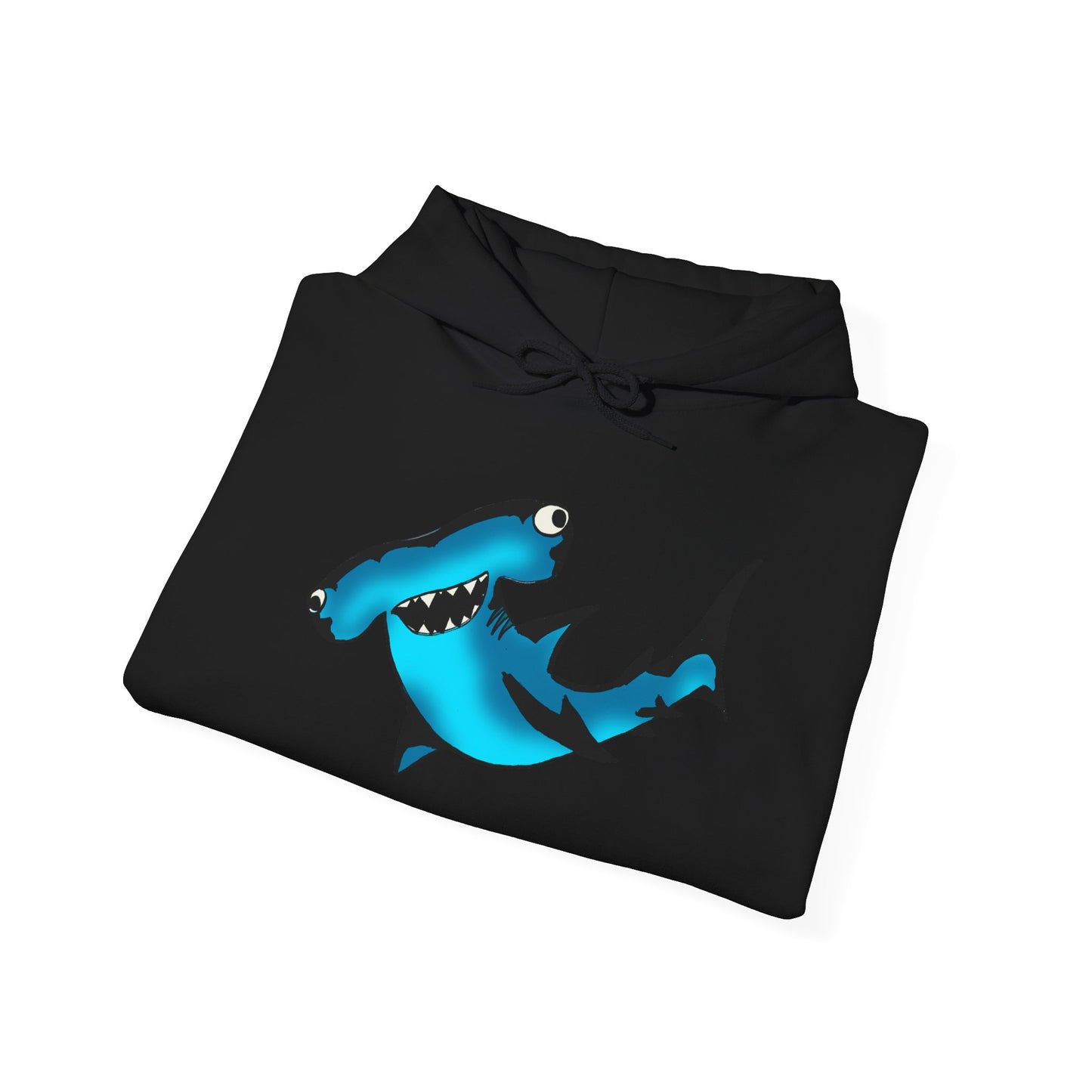 Harley Hammerhead Shark Design Unisex Hooded Sweatshirt, Funny Gift for Ocean Lovers, Casual Wear, Beach Days, Unique Apparel, Birthday Present