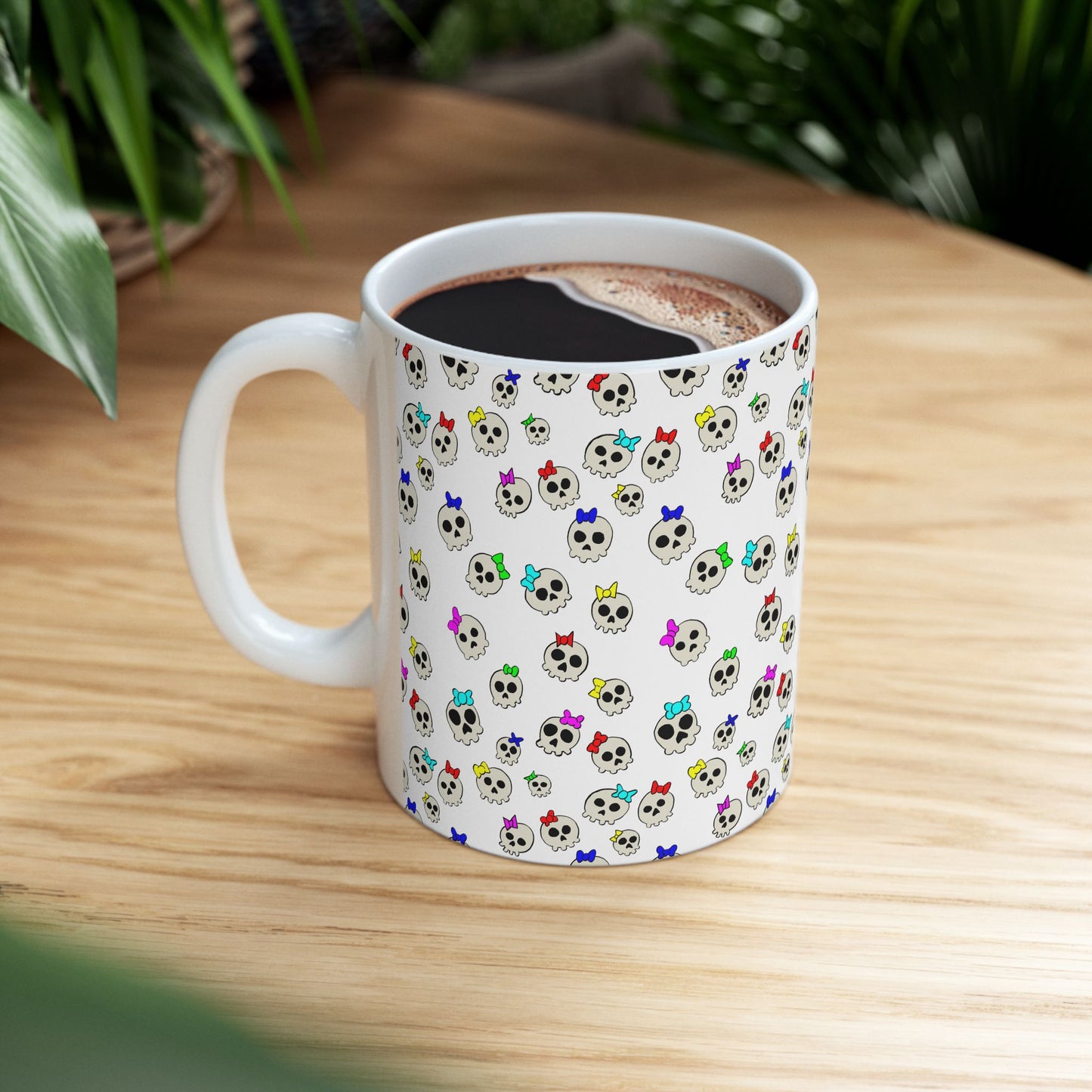 Delightfully Cute Skulls Ceramic Mug, (11oz)