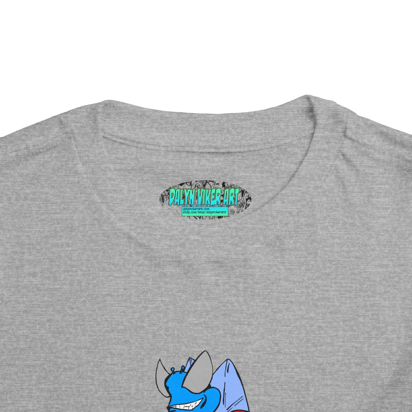 Astro-Fly Toddler Tee — Brave Blue Superhero Bug Graphic