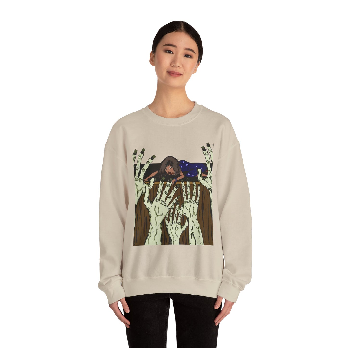 Haunting Hands Crewneck Sweatshirt - Unisex Heavy Blend™