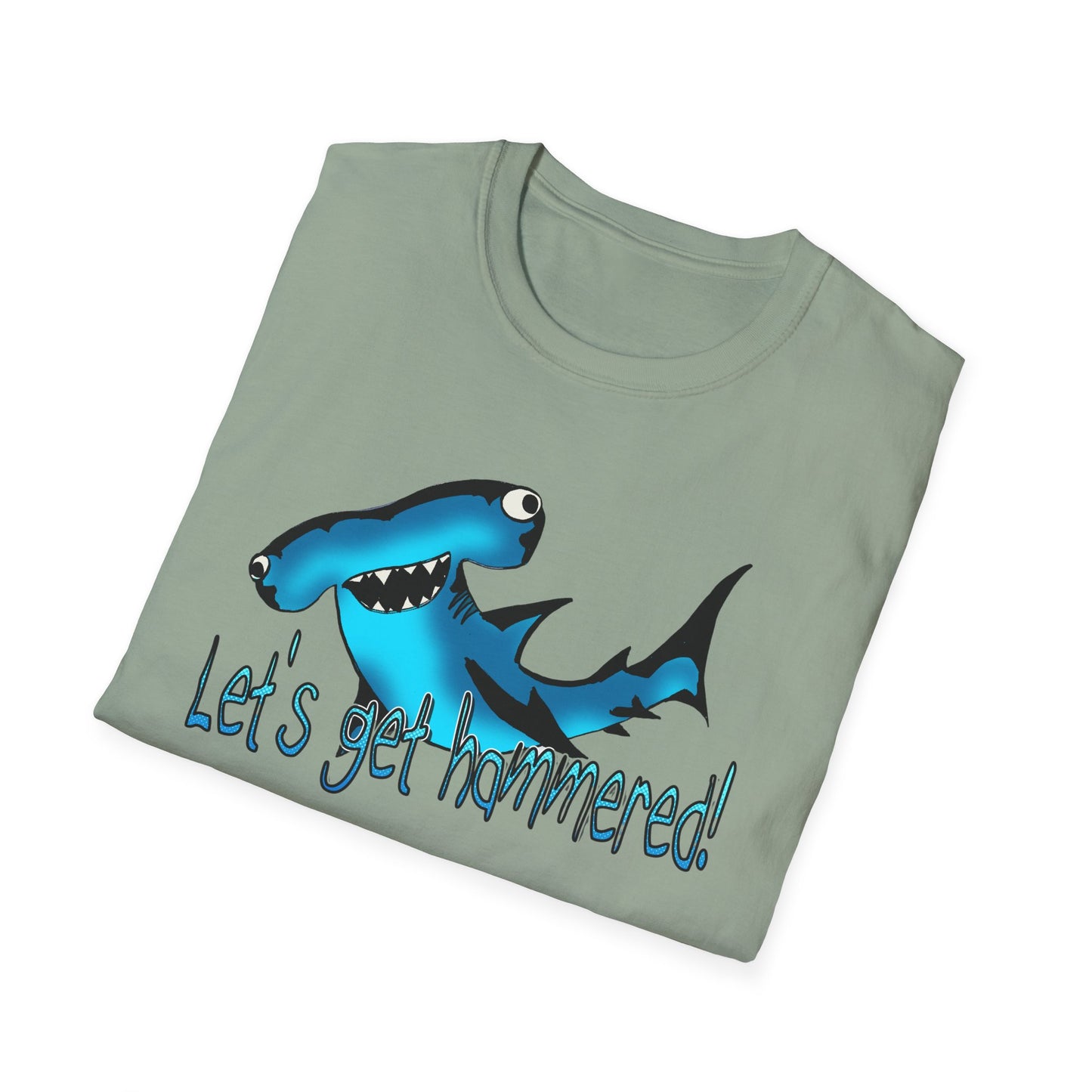 Hammered Shark Unisex T-Shirt – Let's Get Crunk Drinking Shirt