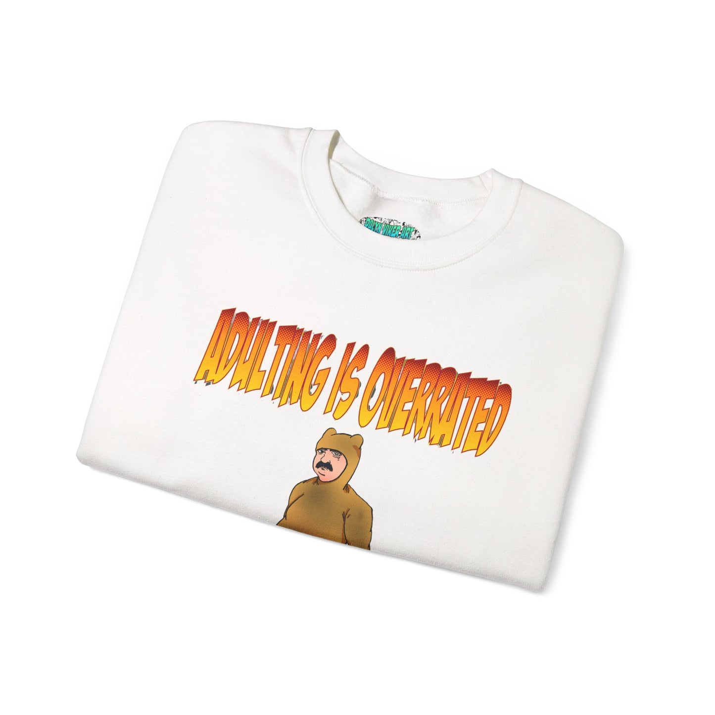 Cozy Humor Sweatshirt - 'Adulting is Overrated'