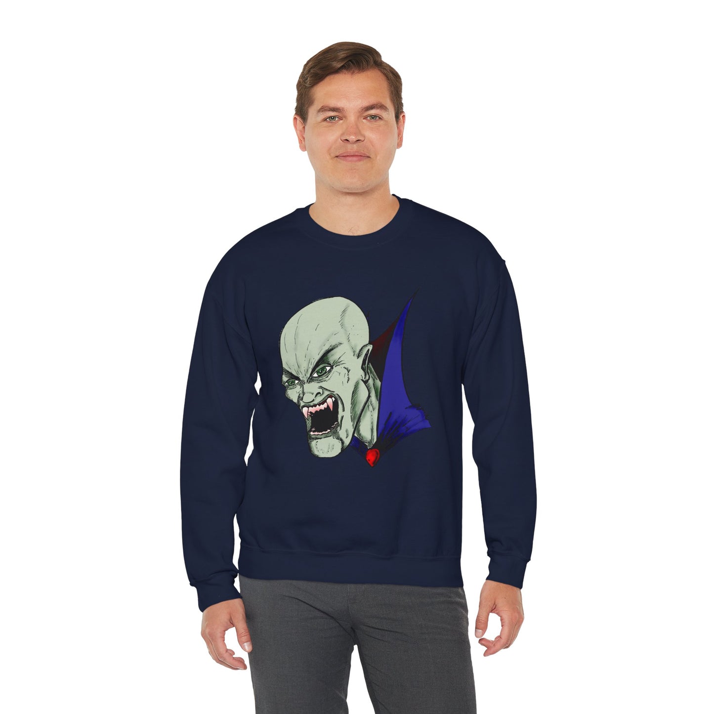 Vampire Graphic Sweatshirt for Halloween
