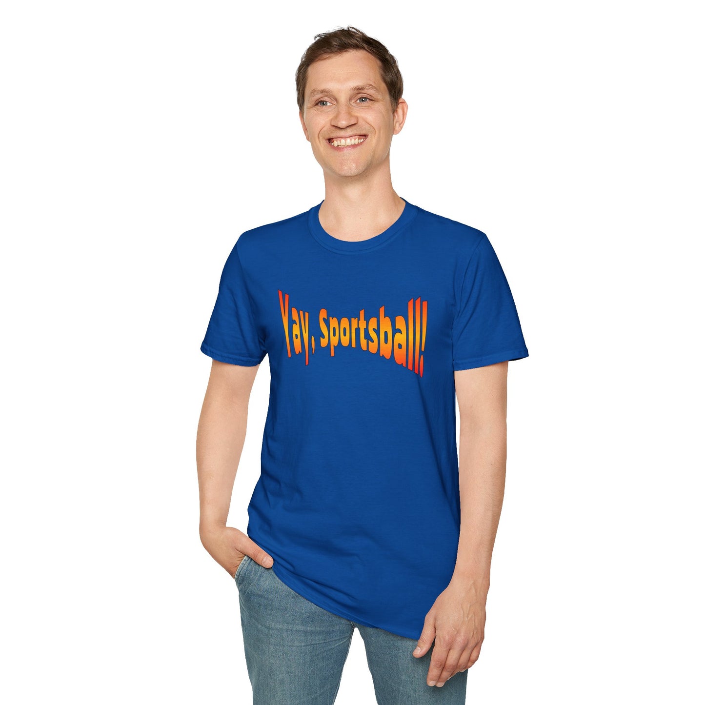 Yay, Sportsball!!!  Unisex Softstyle T-Shirt