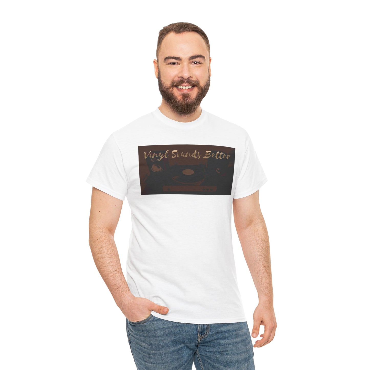 Vinyl Sounds Better T-Shirt — Retro Record Player Tee for Music Lovers