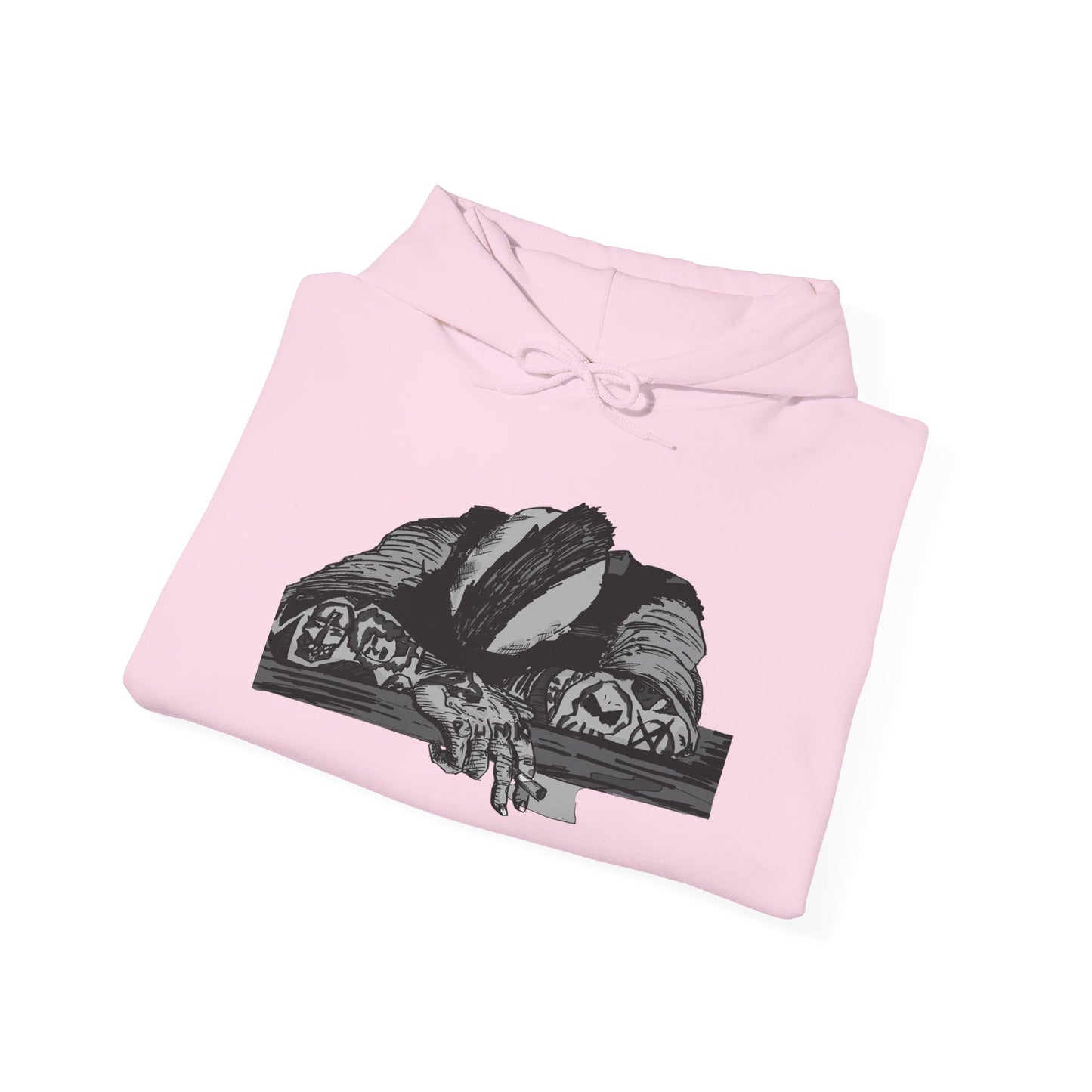 Punk and Done Unisex Hoodie with Artistic Design, Cozy Streetwear, Graphic Sweatshirt for Casual Vibes, Perfect Gift for Any Occasion