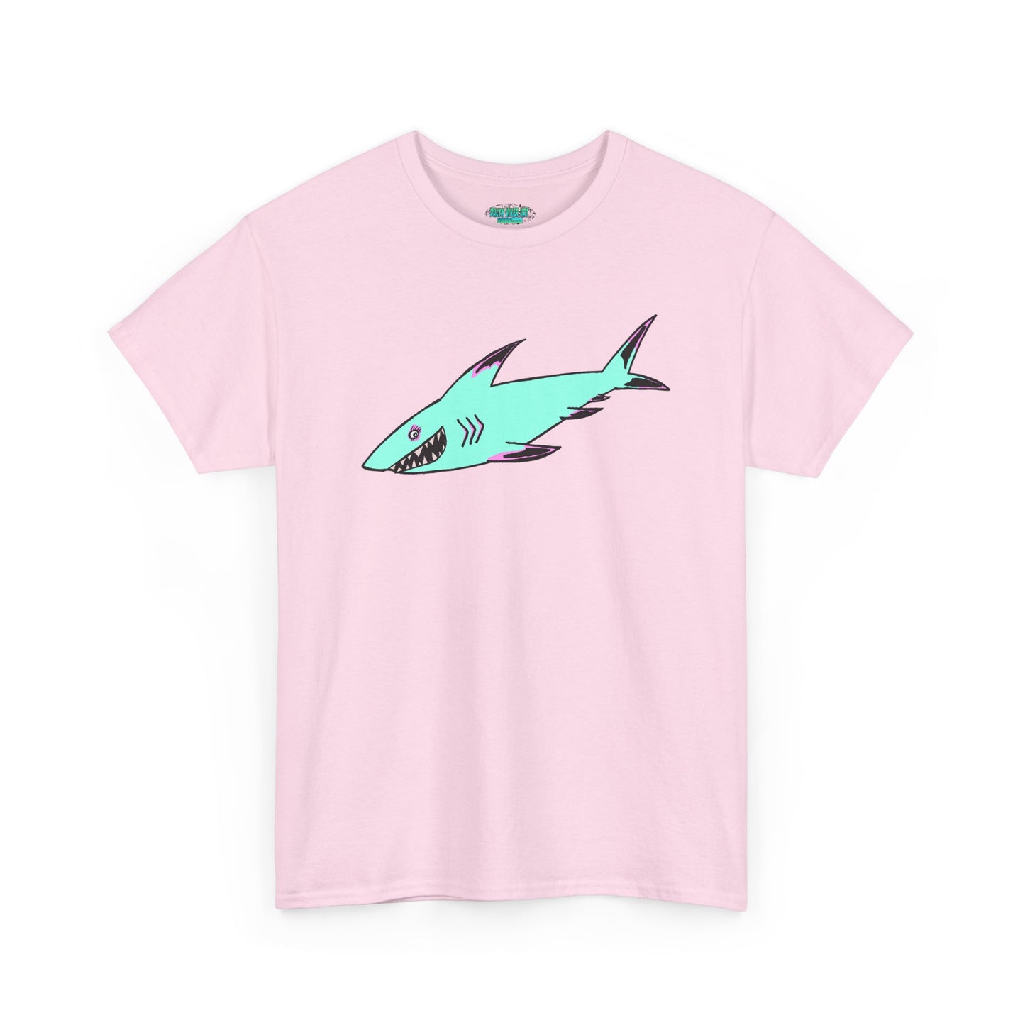 Cool Shark Graphic Unisex Heavy Cotton Tee, Ocean Lover Shirt, Beachwear, Casual Everyday Tee, Gift for Sharks Fans