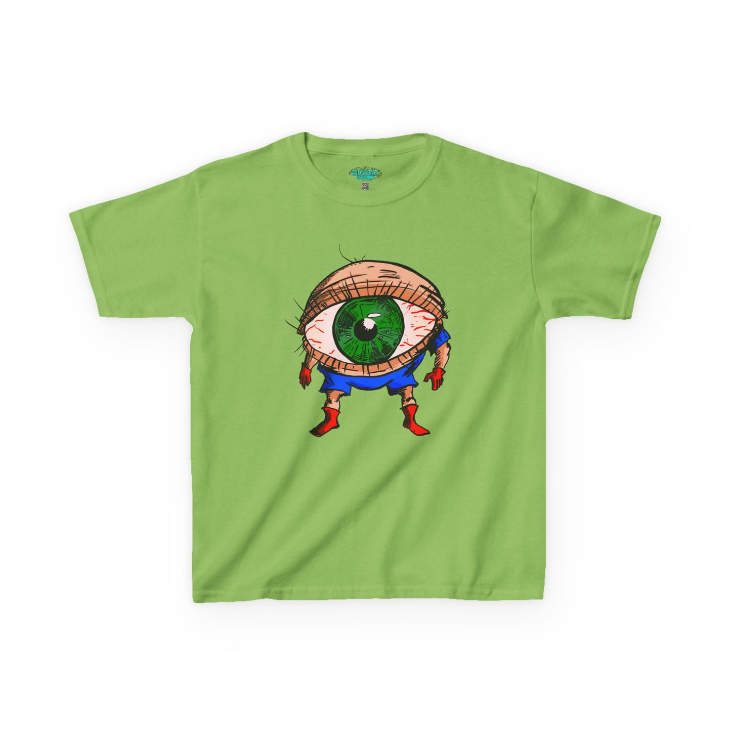 Terrif-EYE-ing Whimsical Kids Heavy Cotton Tee with Eye Design