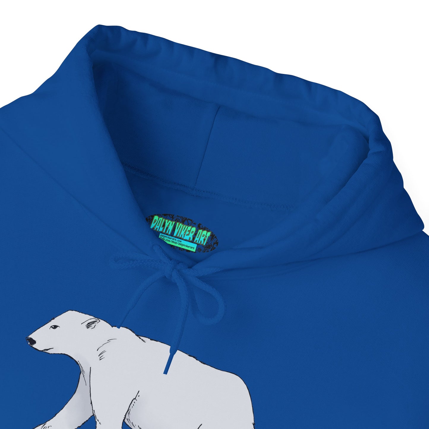 Cozy Polar Bear Hoodie - Warm Winter Fashion, Unisex Sweatshirt, Gift for Animal Lovers, Perfect for Cold Days, Cute Outdoor Wear