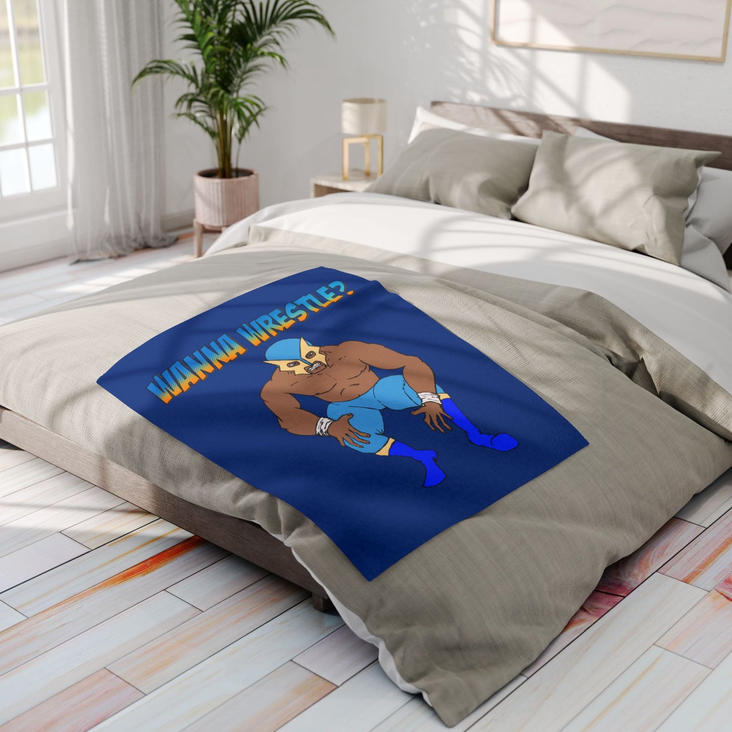 Wanna Wrestle? Arctic Fleece Blanket