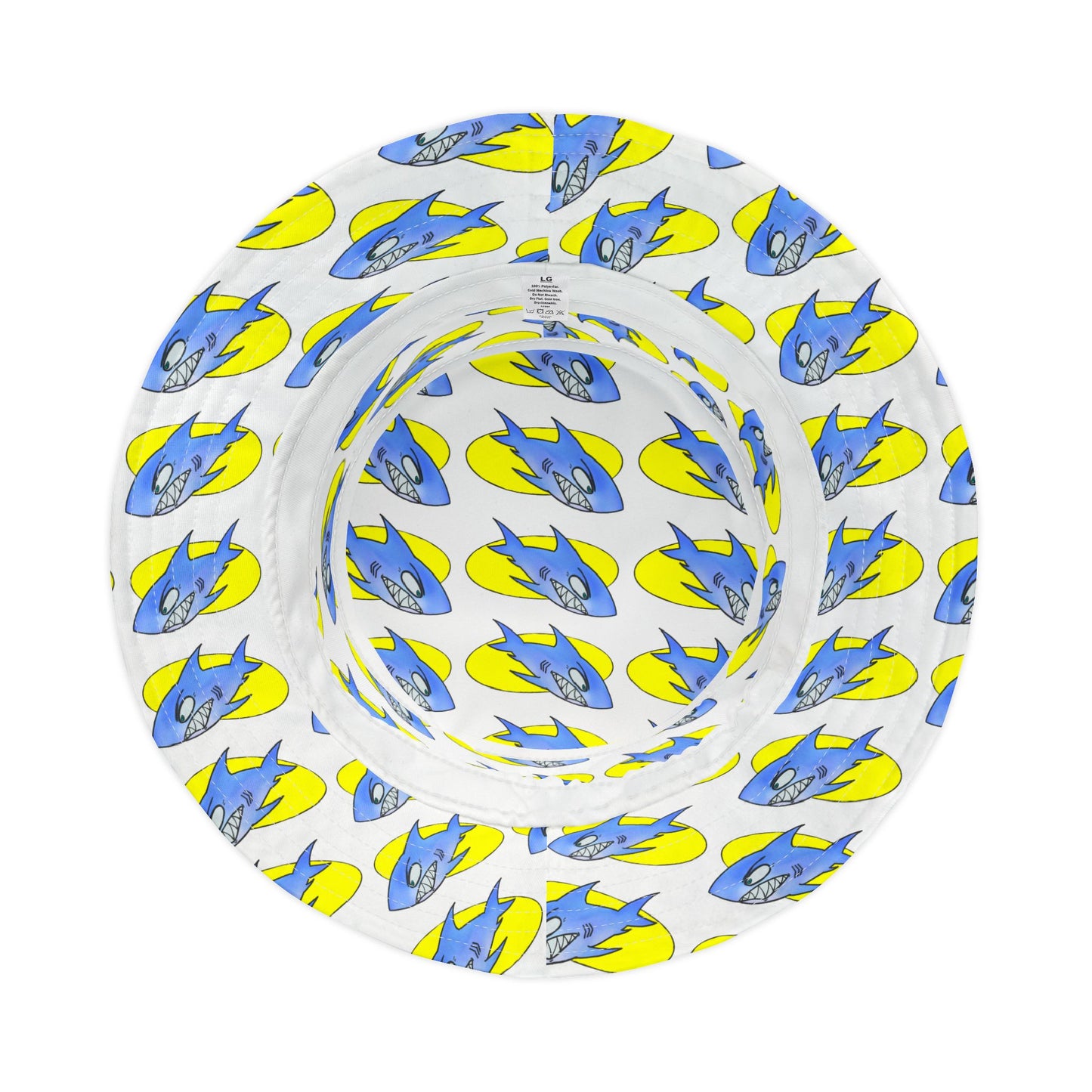 Colorful Shark-Themed Bucket Hat, Fun Summer Accessory, Perfect for Festivals, Gifts for Sea Life Lovers, Unique Animal Print Hat