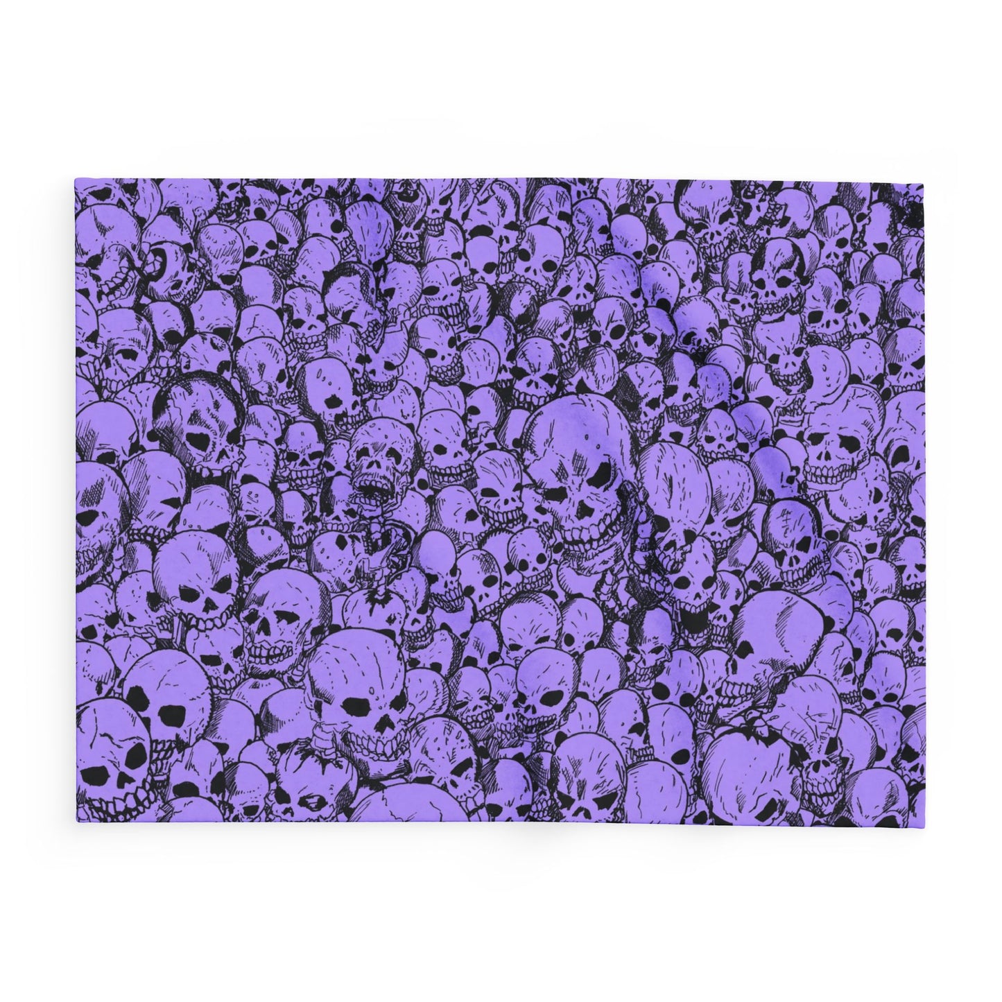 Gathering of Skulls - Purple - Arctic Fleece Blanket