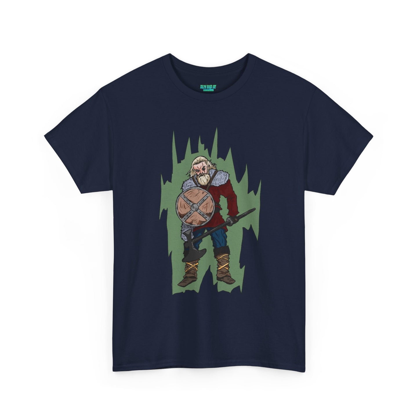 Epic Warrior Graphic Tee, Unisex Heavy Cotton Shirt, Casual Wear, Gamer Gift, Medieval Art Clothing, Battle Theme Fashion