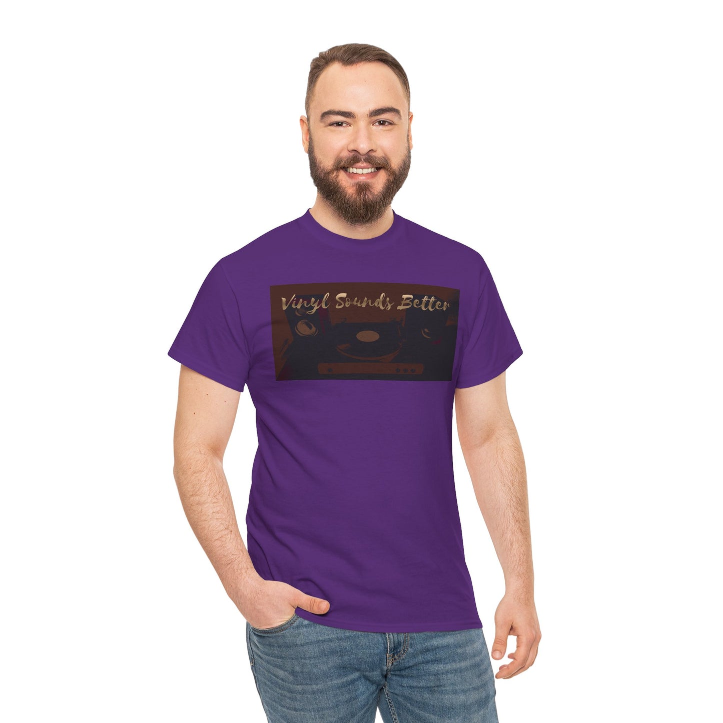 Vinyl Sounds Better T-Shirt — Retro Record Player Tee for Music Lovers