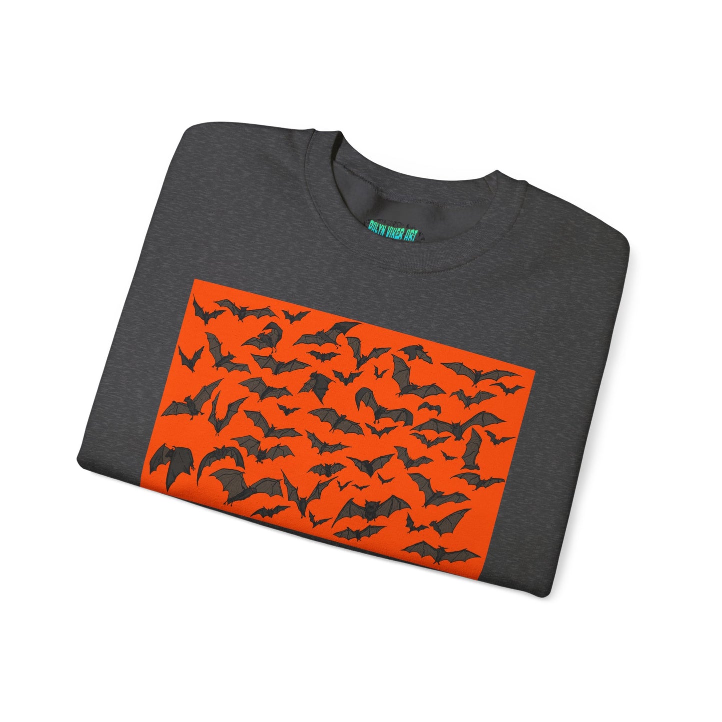 Halloween Bat Print Crewneck Sweatshirt