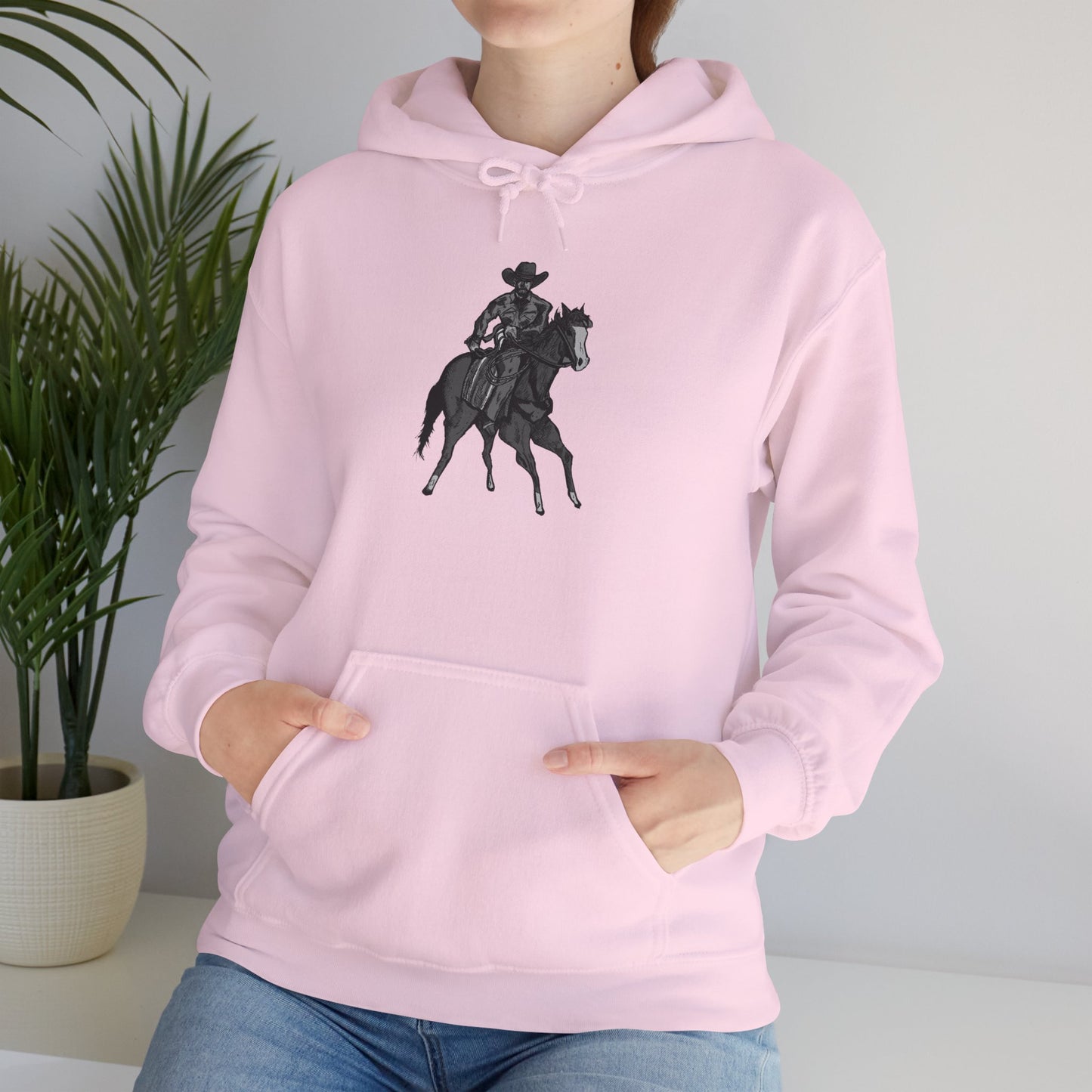 Horseback Rider Silhouette Hoodie – Western Equestrian Graphic Sweatshirt