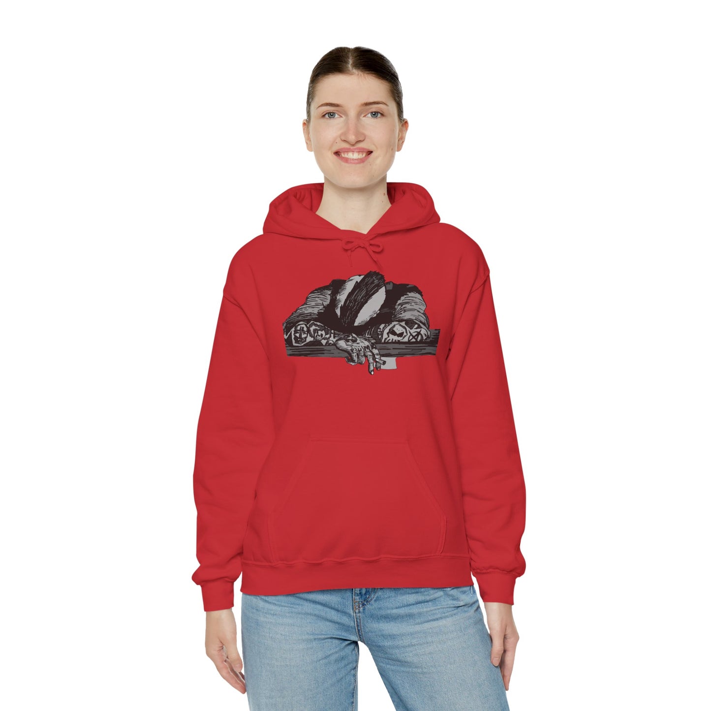 Punk and Done Unisex Hoodie with Artistic Design, Cozy Streetwear, Graphic Sweatshirt for Casual Vibes, Perfect Gift for Any Occasion