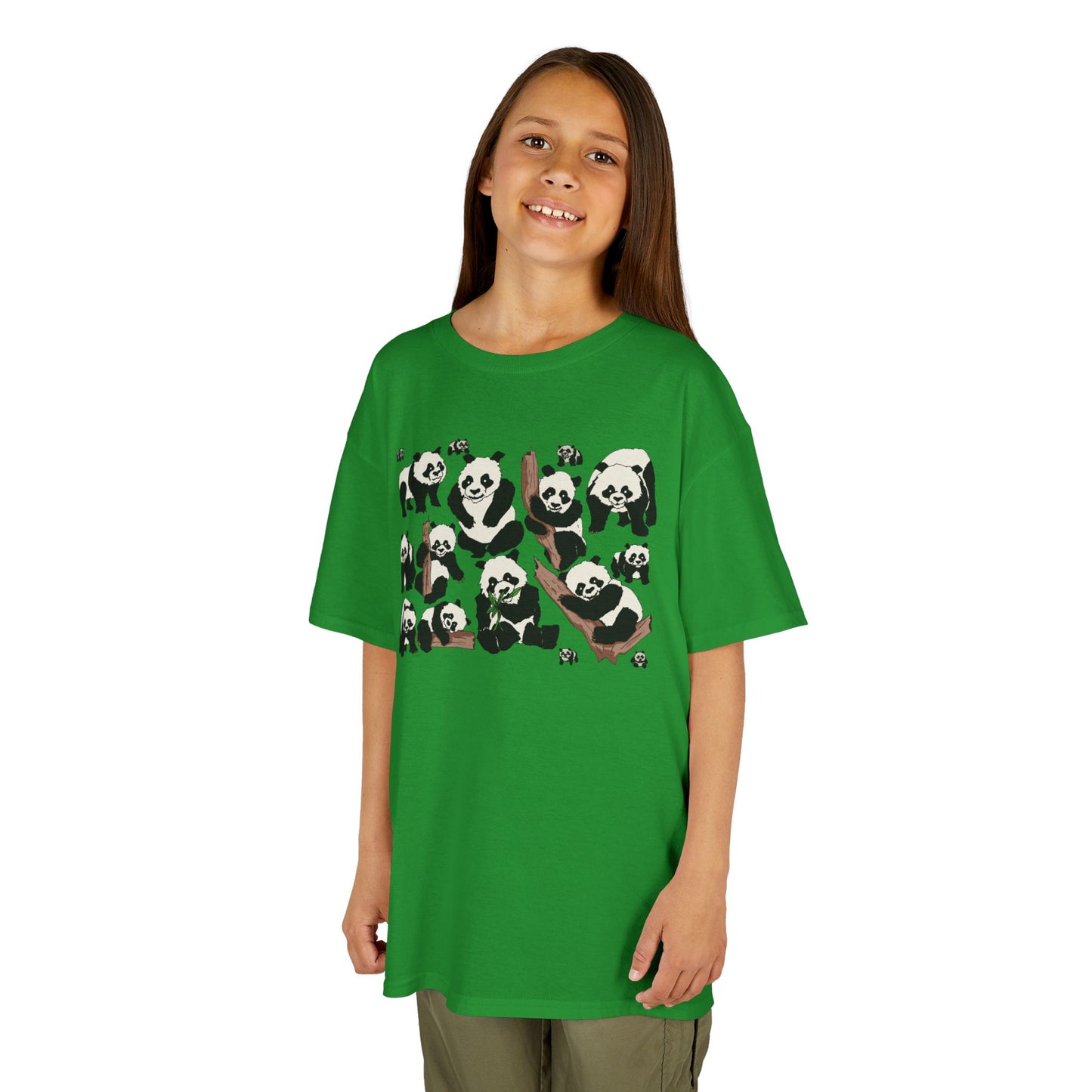 Panda Paradise Kids Tee, Cute Animal T-Shirt, Children's Gift, Birthday Present, Summer Wear, Eco-Friendly Fashion