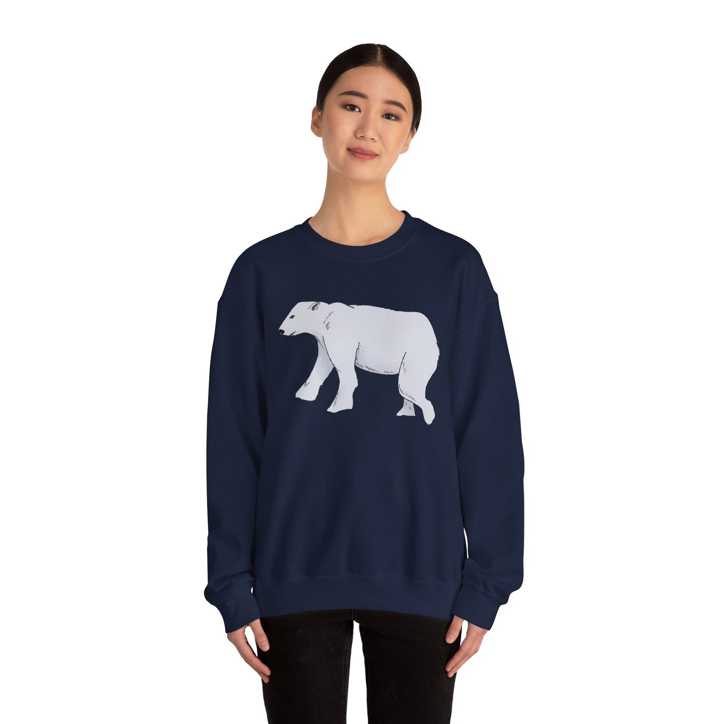 Cozy Polar Bear Crewneck Sweatshirt