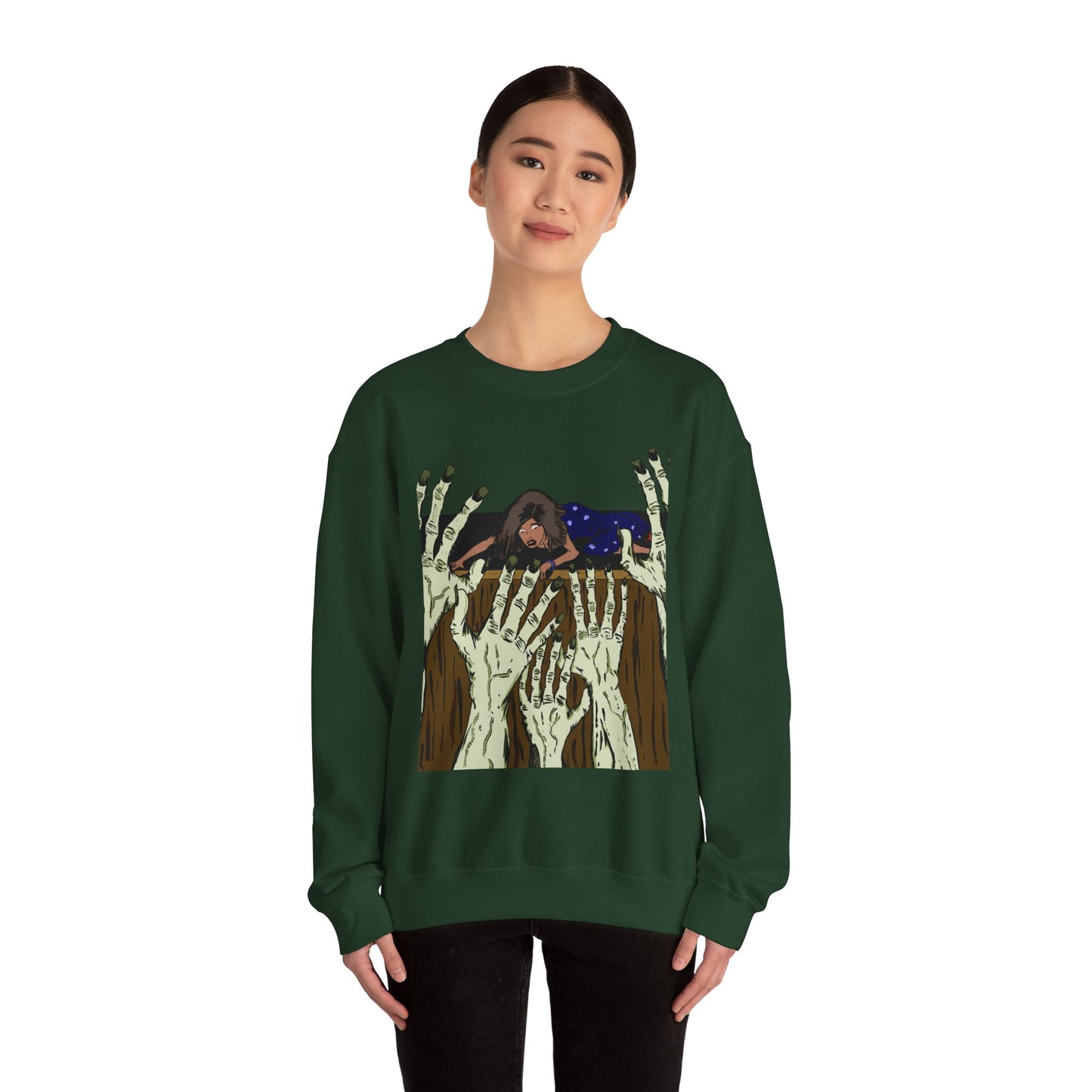 Haunting Hands Crewneck Sweatshirt - Unisex Heavy Blend™
