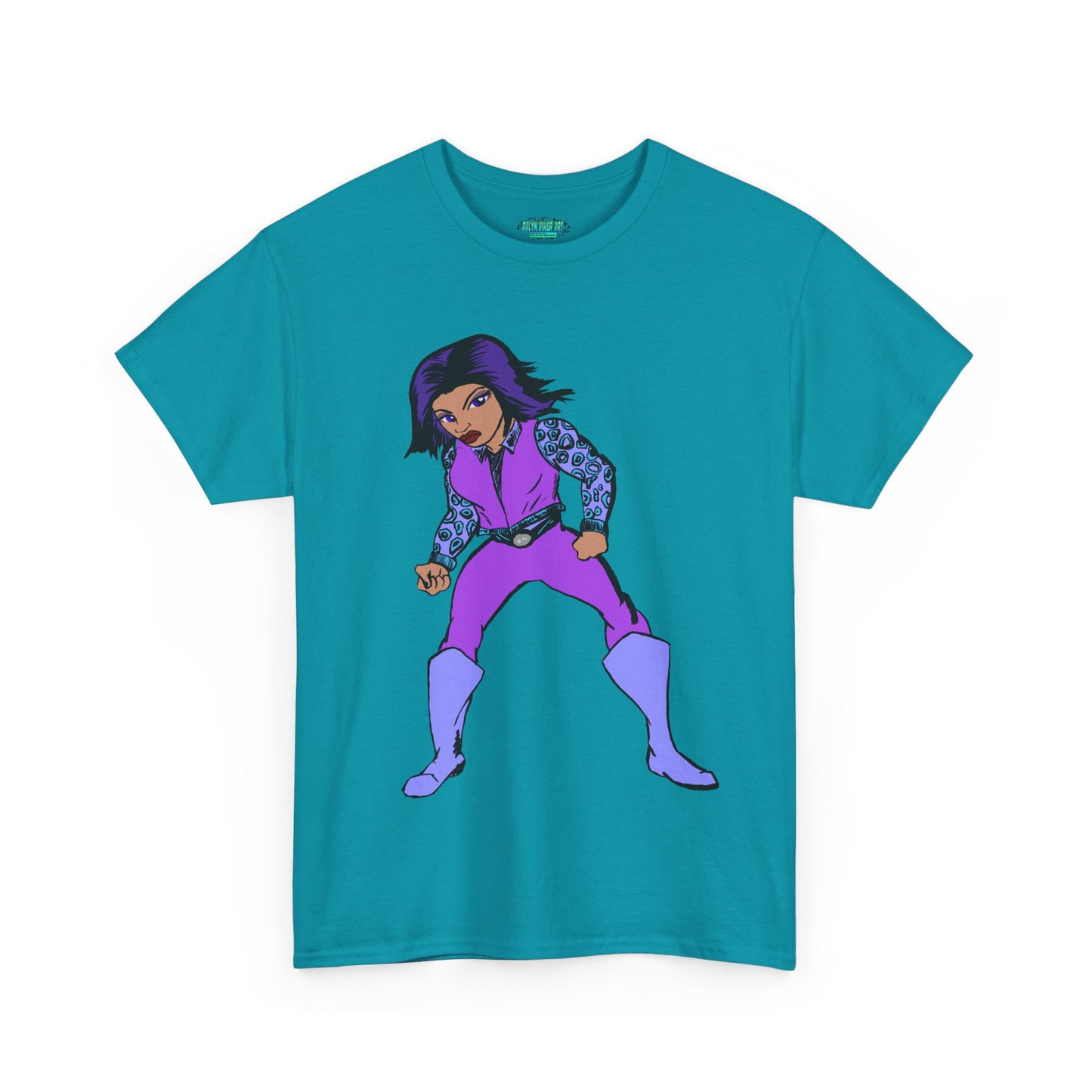 Retro Cartoon Hero Woman Character Unisex Heavy Cotton Tee, Vintage Graphic Tee, Fun T-Shirt, Gift for Fans, Casual Wear, Everyday Tee