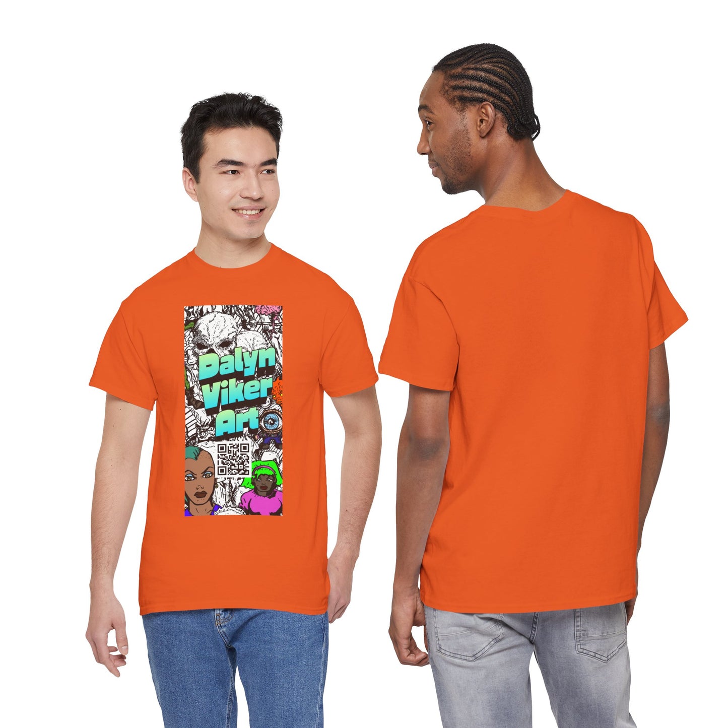 Graphic Art T-Shirt — "Dalyn Viker Art" Vertical Collage Tee