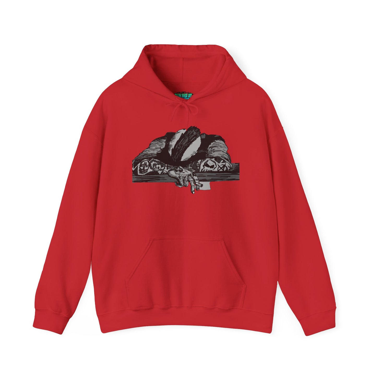 Punk and Done Unisex Hoodie with Artistic Design, Cozy Streetwear, Graphic Sweatshirt for Casual Vibes, Perfect Gift for Any Occasion