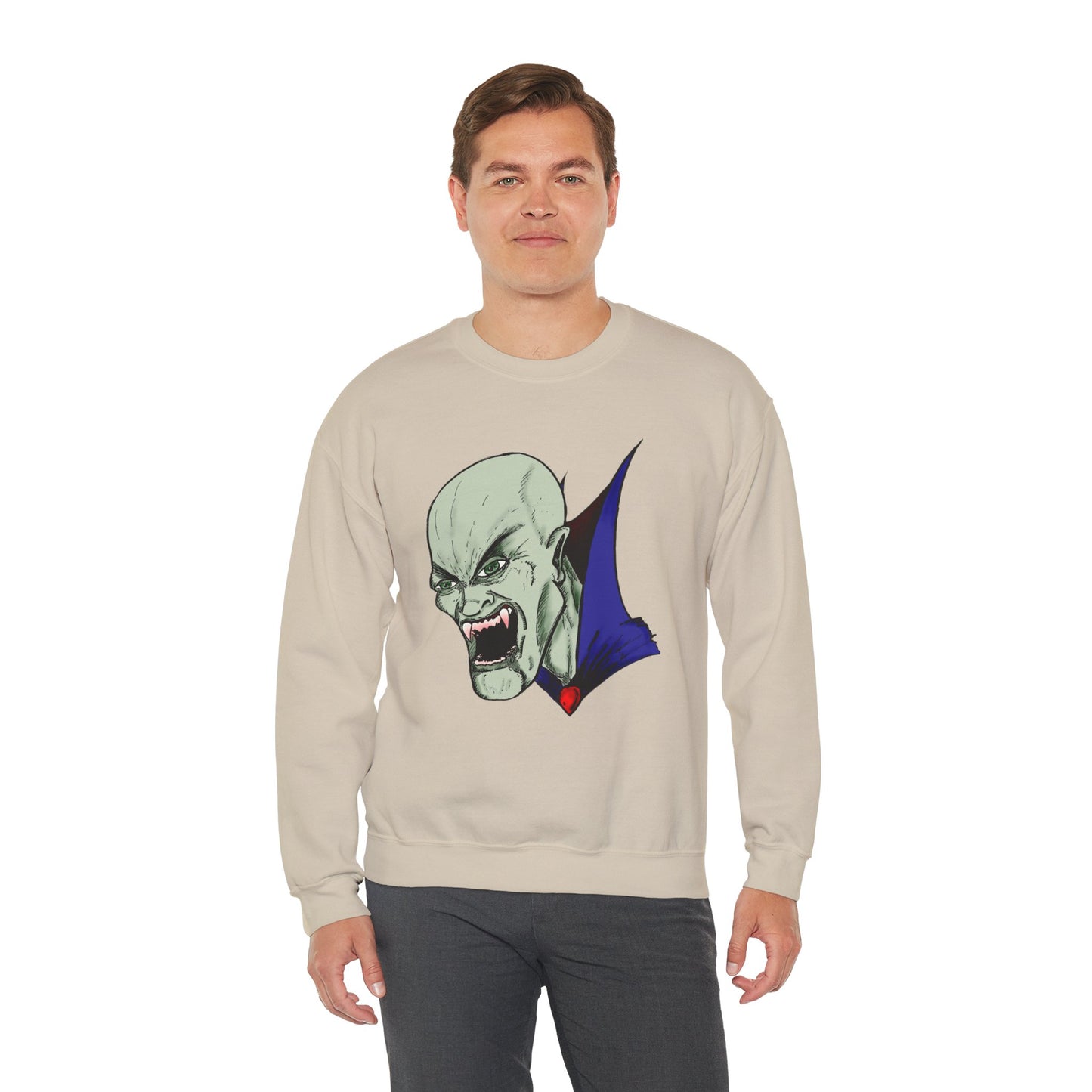 Vampire Graphic Sweatshirt for Halloween