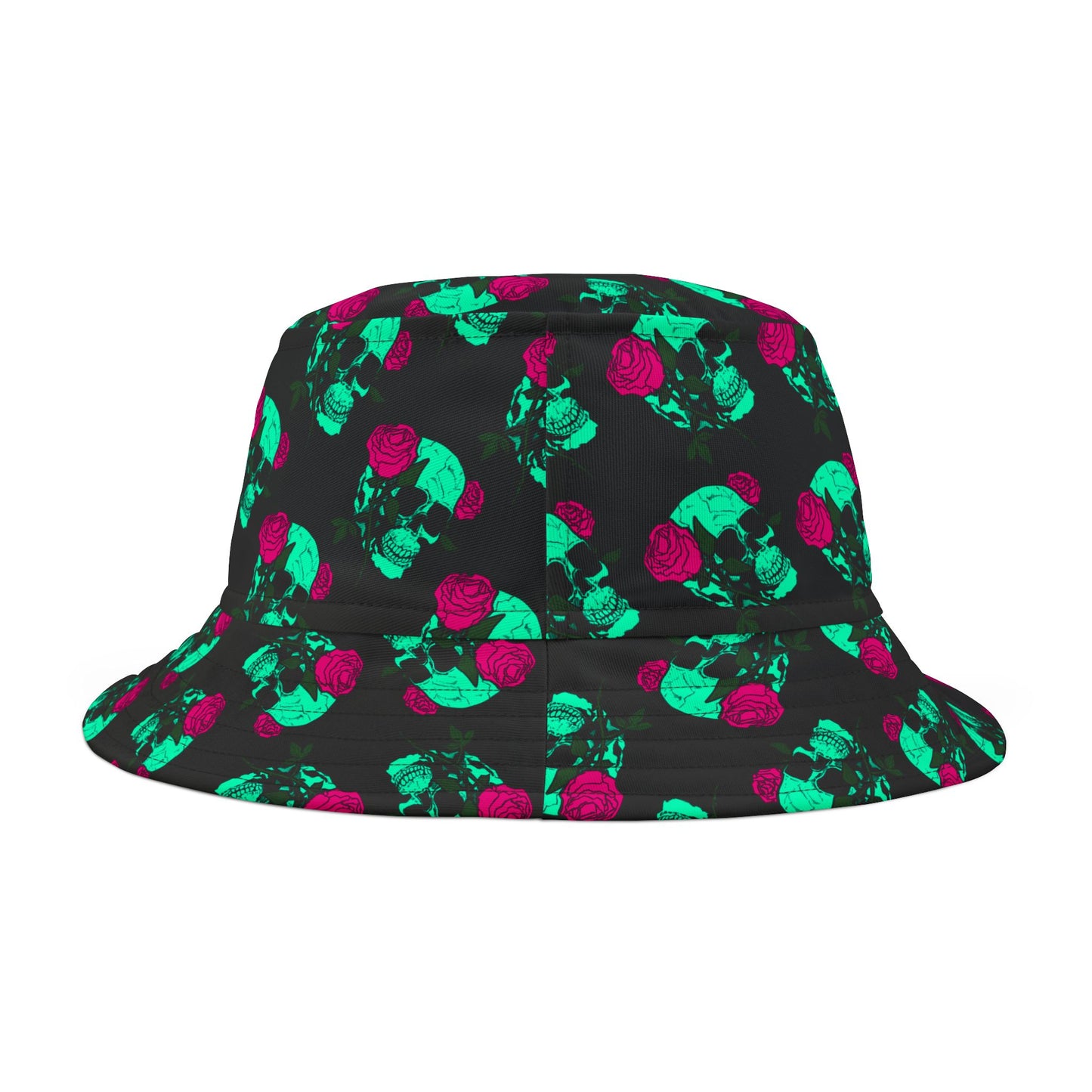 Gothic Skull Rose Bucket Hat - Trendy & Stylish Summer Accessory