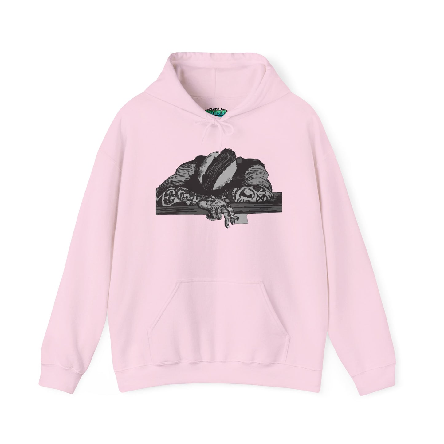 Punk and Done Unisex Hoodie with Artistic Design, Cozy Streetwear, Graphic Sweatshirt for Casual Vibes, Perfect Gift for Any Occasion
