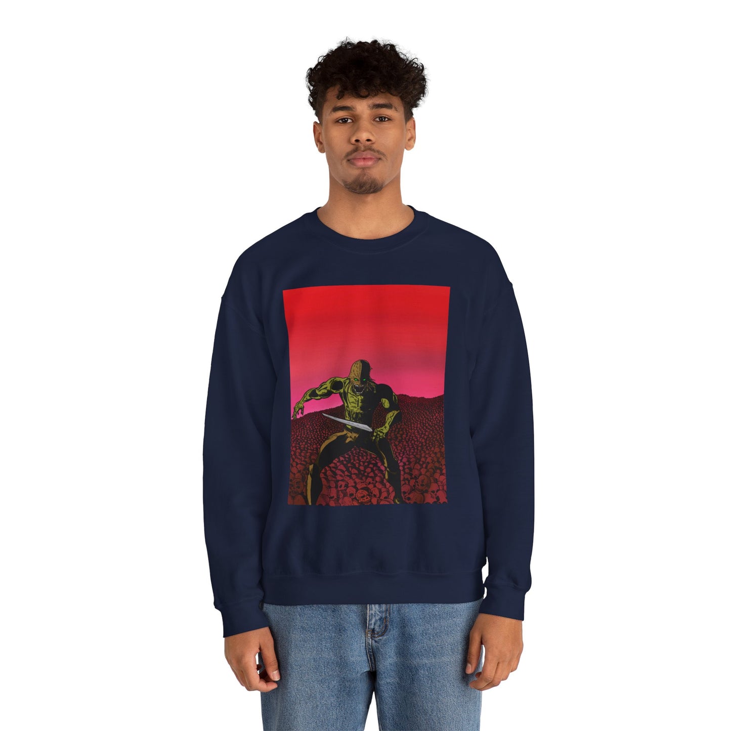 Retro Skull Master Graphic Unisex Crewneck Sweatshirt