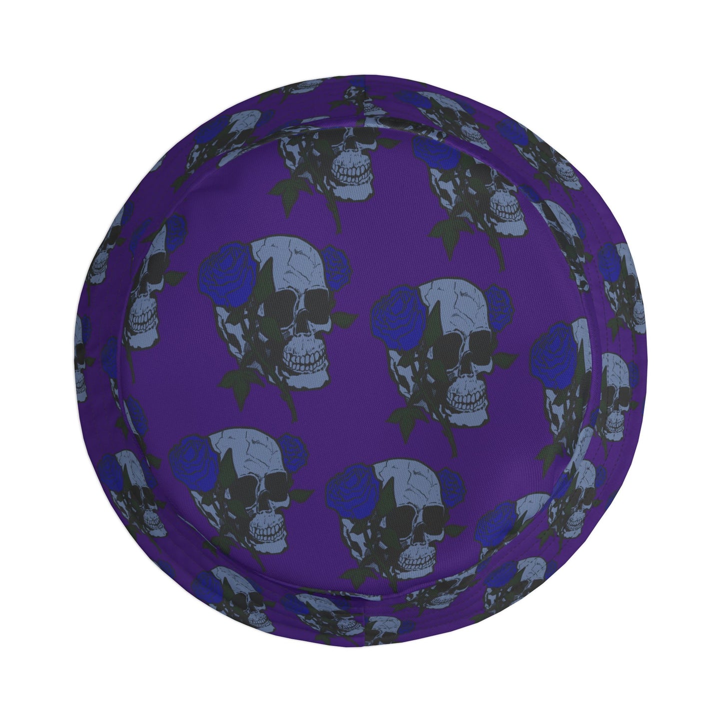 Unique Gothic Skull and Roses Print Bucket Hat, Trendy Summer Hat, Fashionable Beach Accessory, Unisex Sun Hat, Festival Headwear