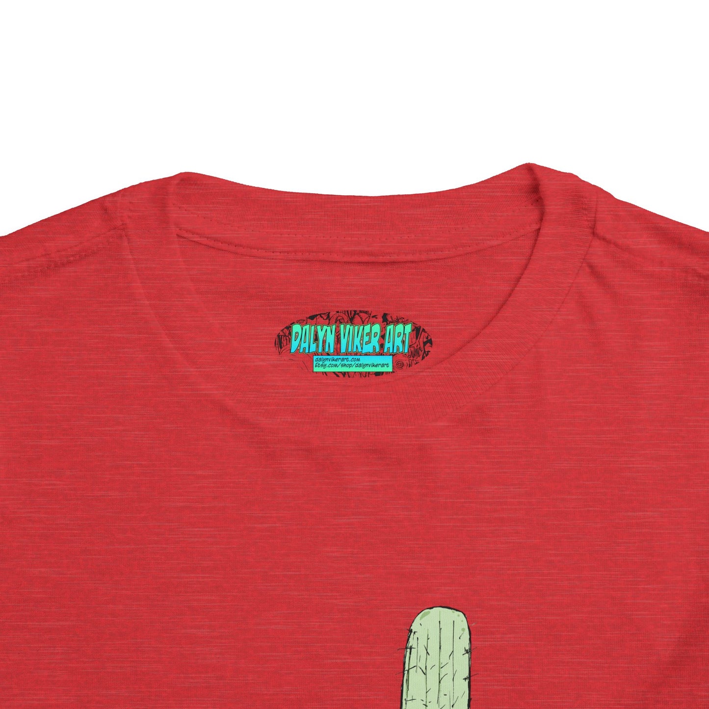 Toddler Tee — Desert Cactus with Guitar Graphic
