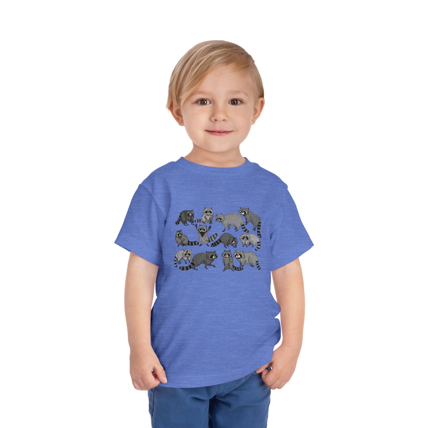 Toddler Tee — Playful Woodland Raccoon Crew Cute Kids Shirt