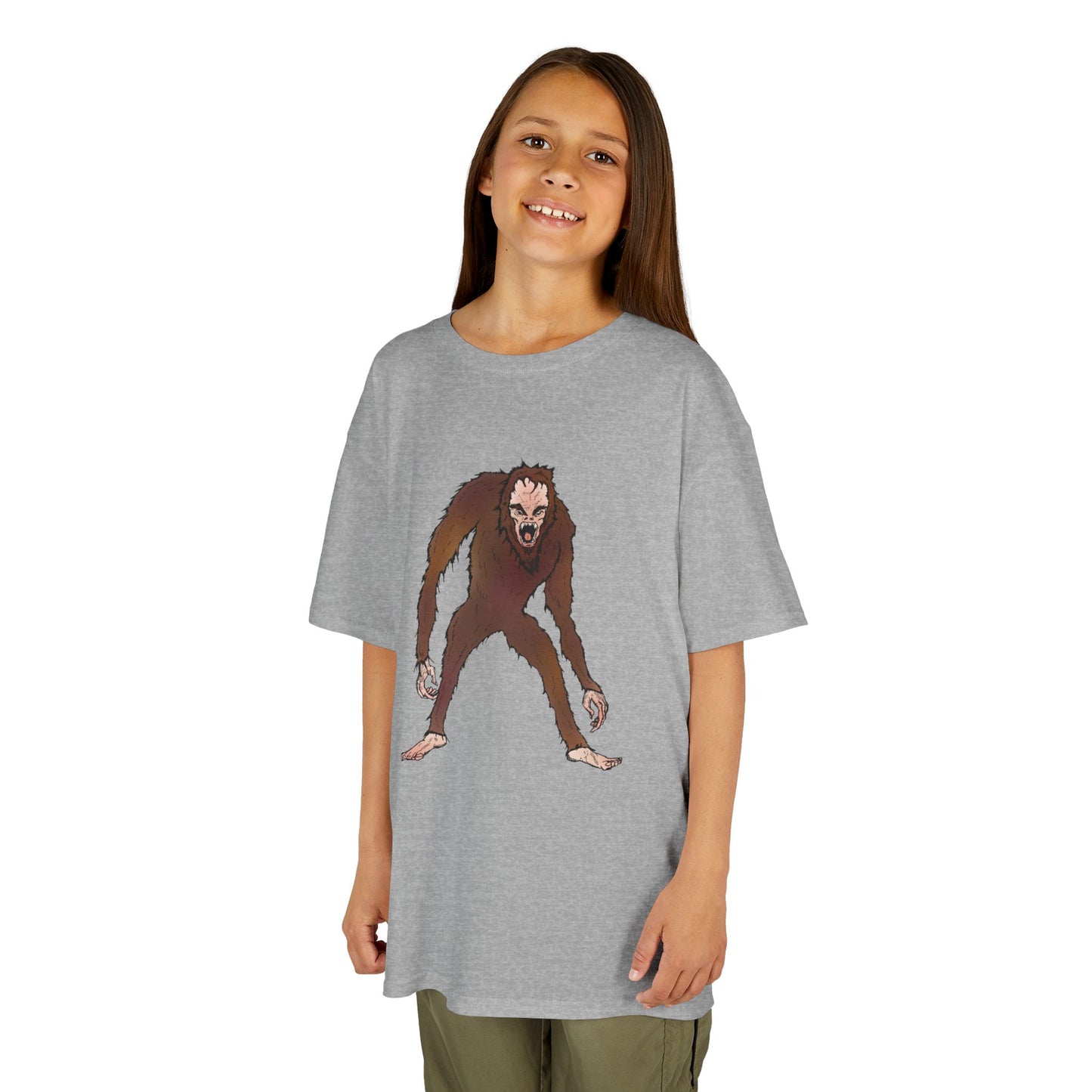 Kids Tee — Playful Sasquatch/Yeti Monster Graphic
