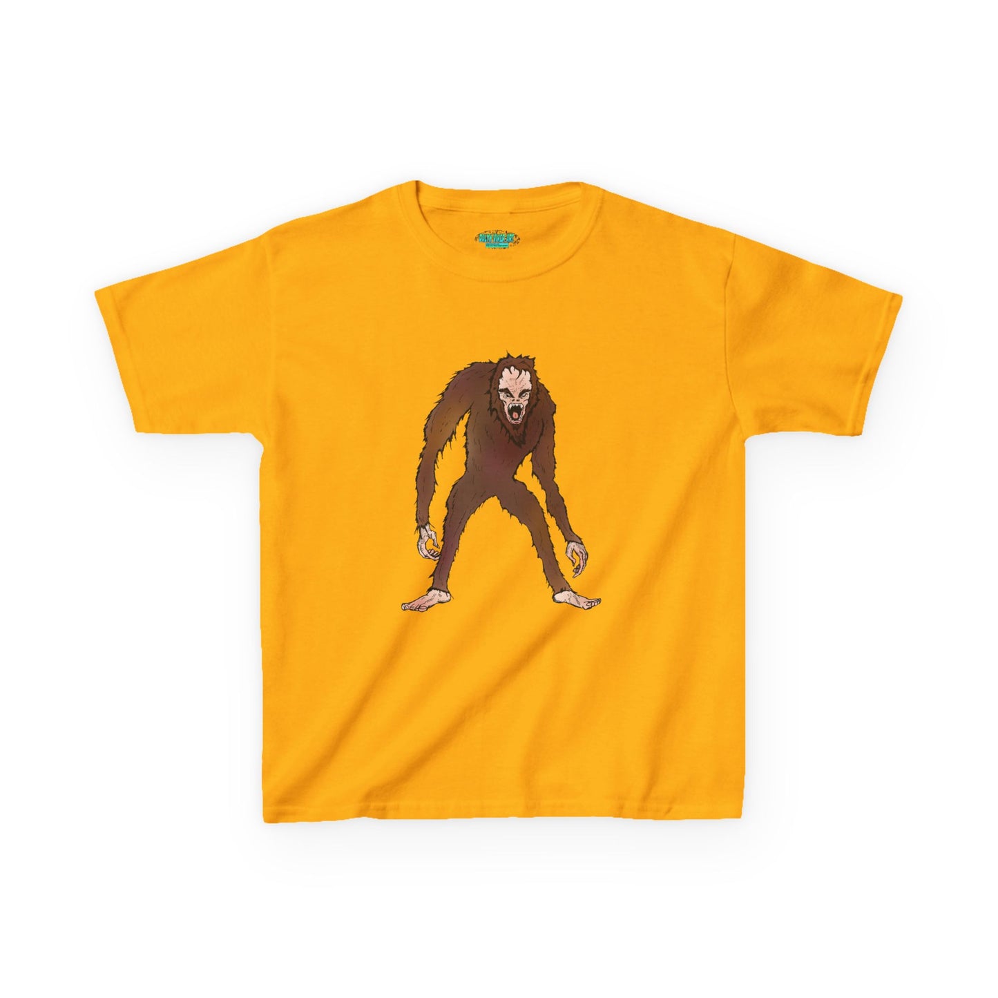 Kids Tee — Playful Sasquatch/Yeti Monster Graphic
