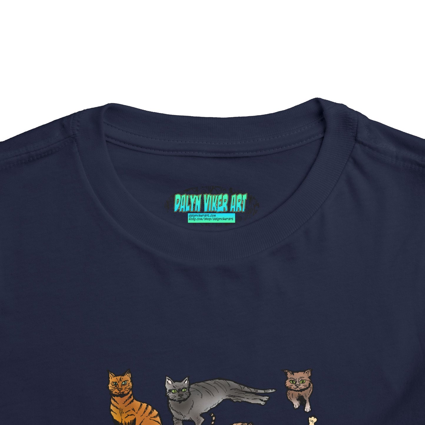 Toddler Tee — Playful Cat Pack Graphic Shirt for Kids