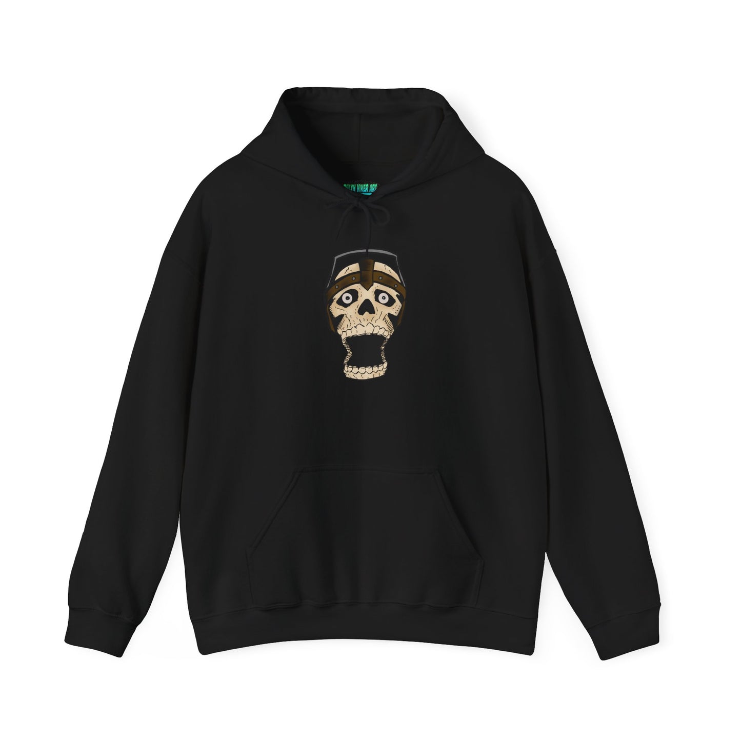 Screaming Skull Graphic Hoodie, Unisex Heavy Blend Sweatshirt, Cozy Casual Wear, Gift for Halloween, Unique October Fashion, Everyday Comfort